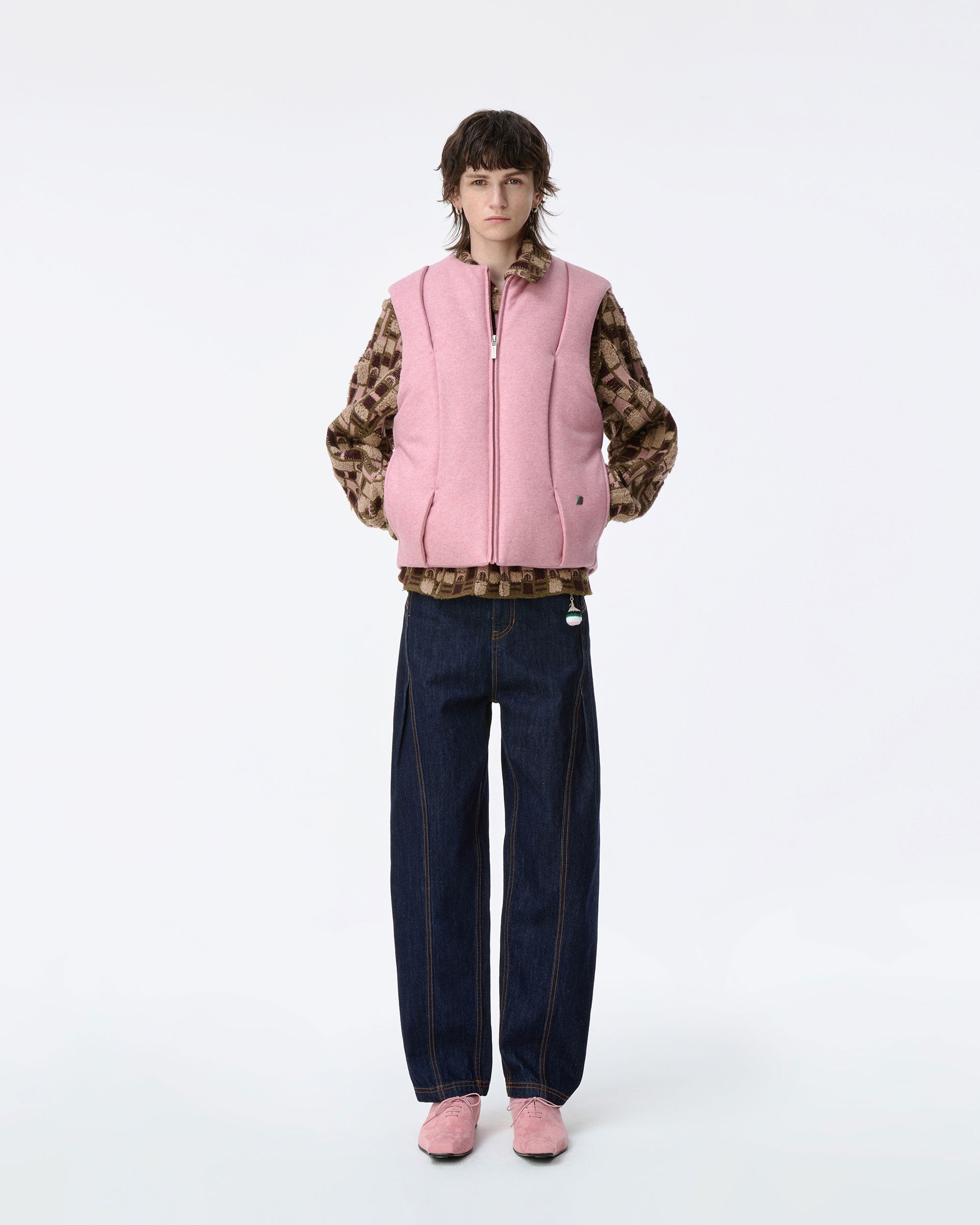 Ader Error - 羽绒背心产品。8（粉色）| TRAB K-Fashion Australia