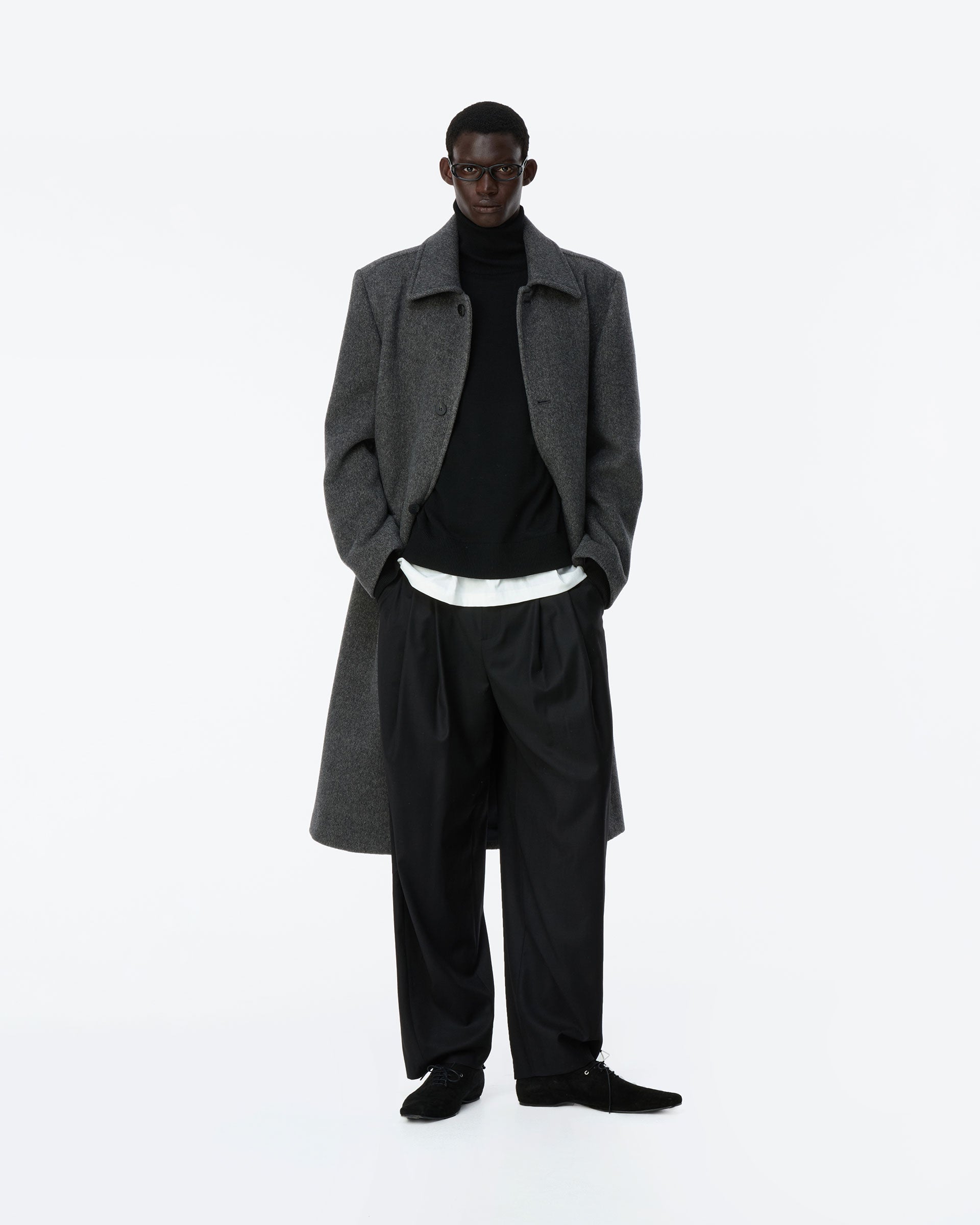 Ader Error - Sig; BK Tag coat 01 (Charcoal) | TRAB K-Fashion Australia