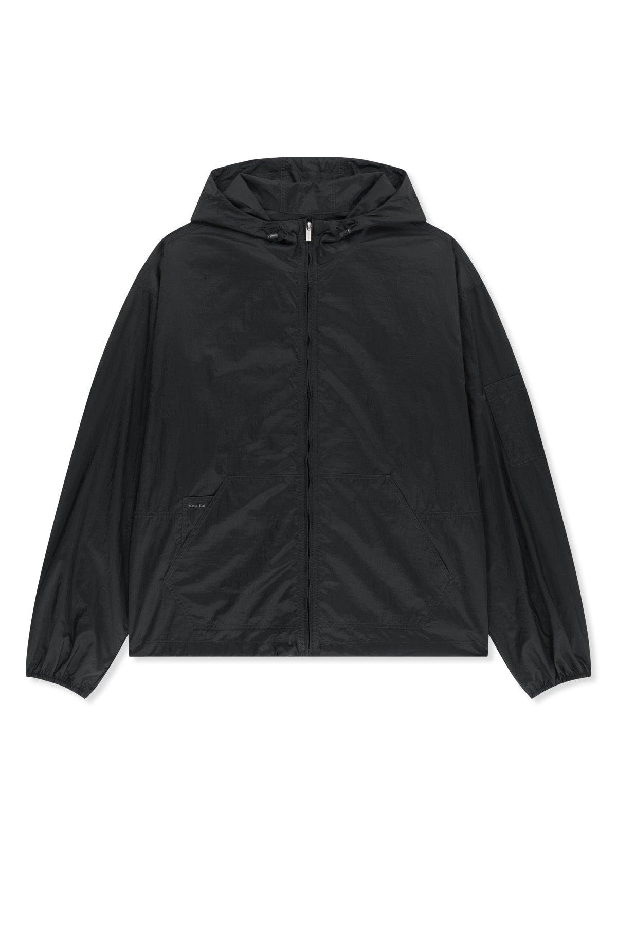 Matin Kim - Back Logo Hoody Windbreaker (Charcoal) | TRAB K-Fashion