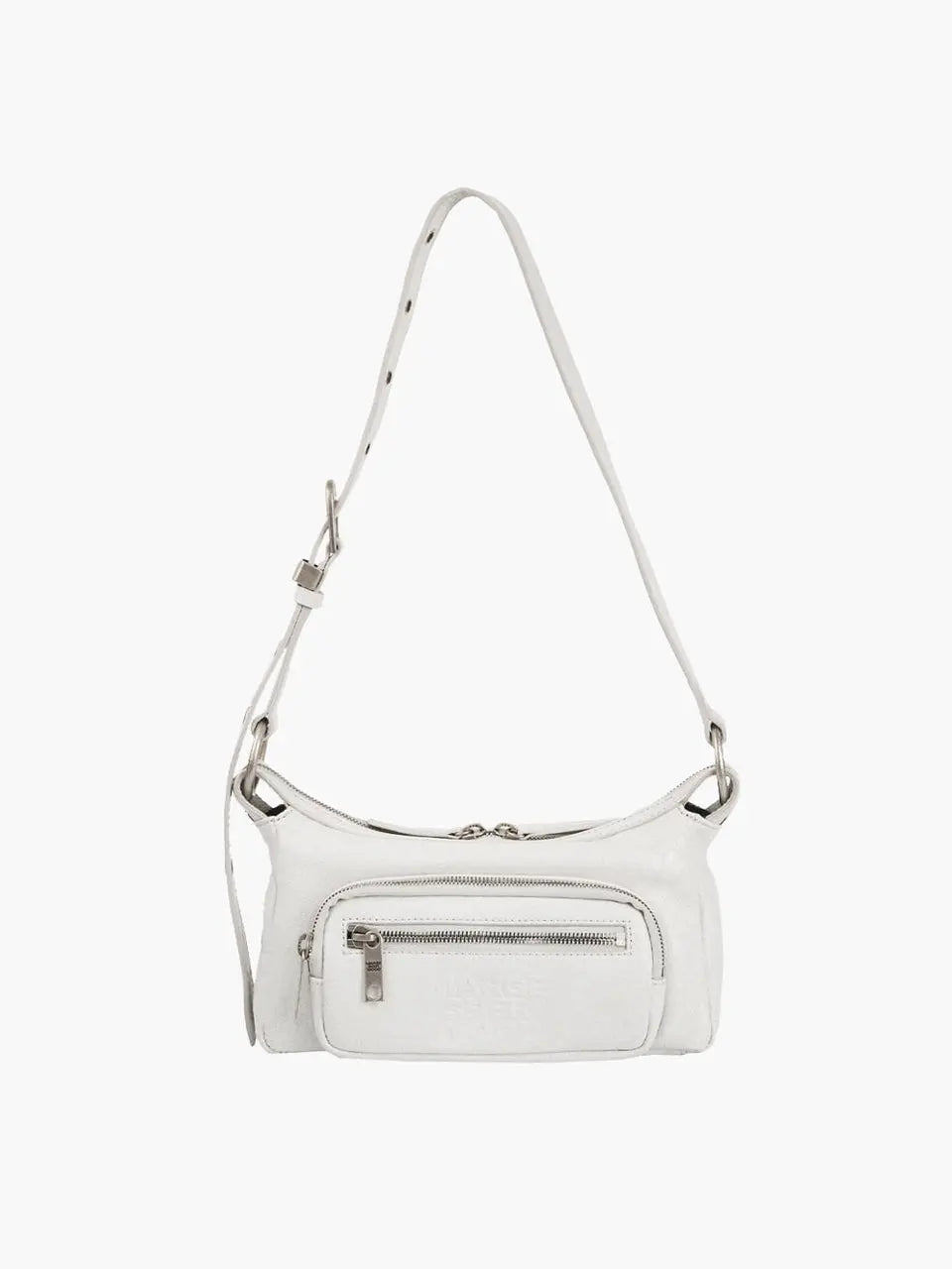 Marge Sherwood - Outpocket Hobo Mini (Off White Cracked) | TRAB K-F