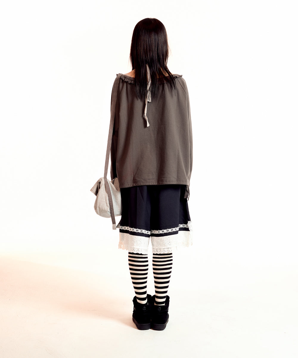 Coyseio - Drawstring Long Sleeve (Charcoal) product image 12 | TRAB K-Fashion Australia