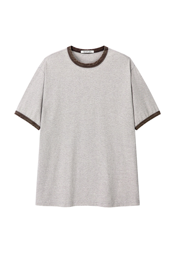 Art if acts - Ringer Tee (Grey/Mud) product image 5 | TRAB K-Fashion Australia