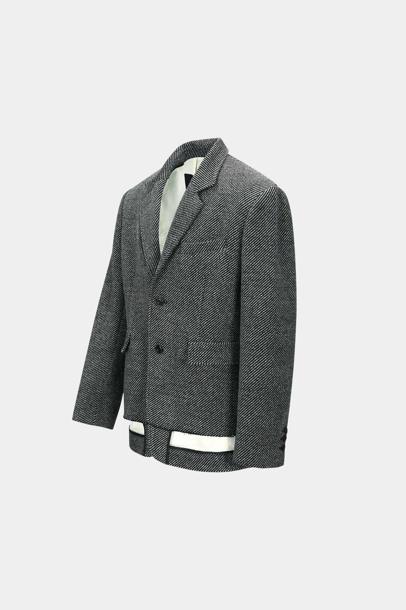 Andersson Bell - Unisex Inside-Out Wool Jacket (Grey) product image 17 | TRAB K-Fashion Australia