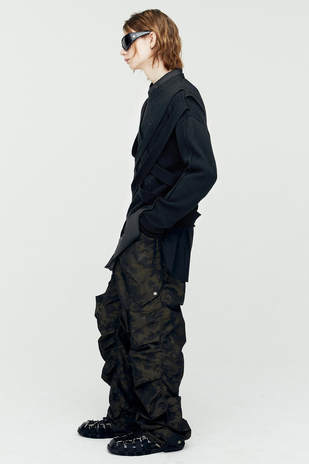 Andersson Bell - Harness Crew-Neck Sweater (Black) product image 4 | TRAB K-Fashion Australia