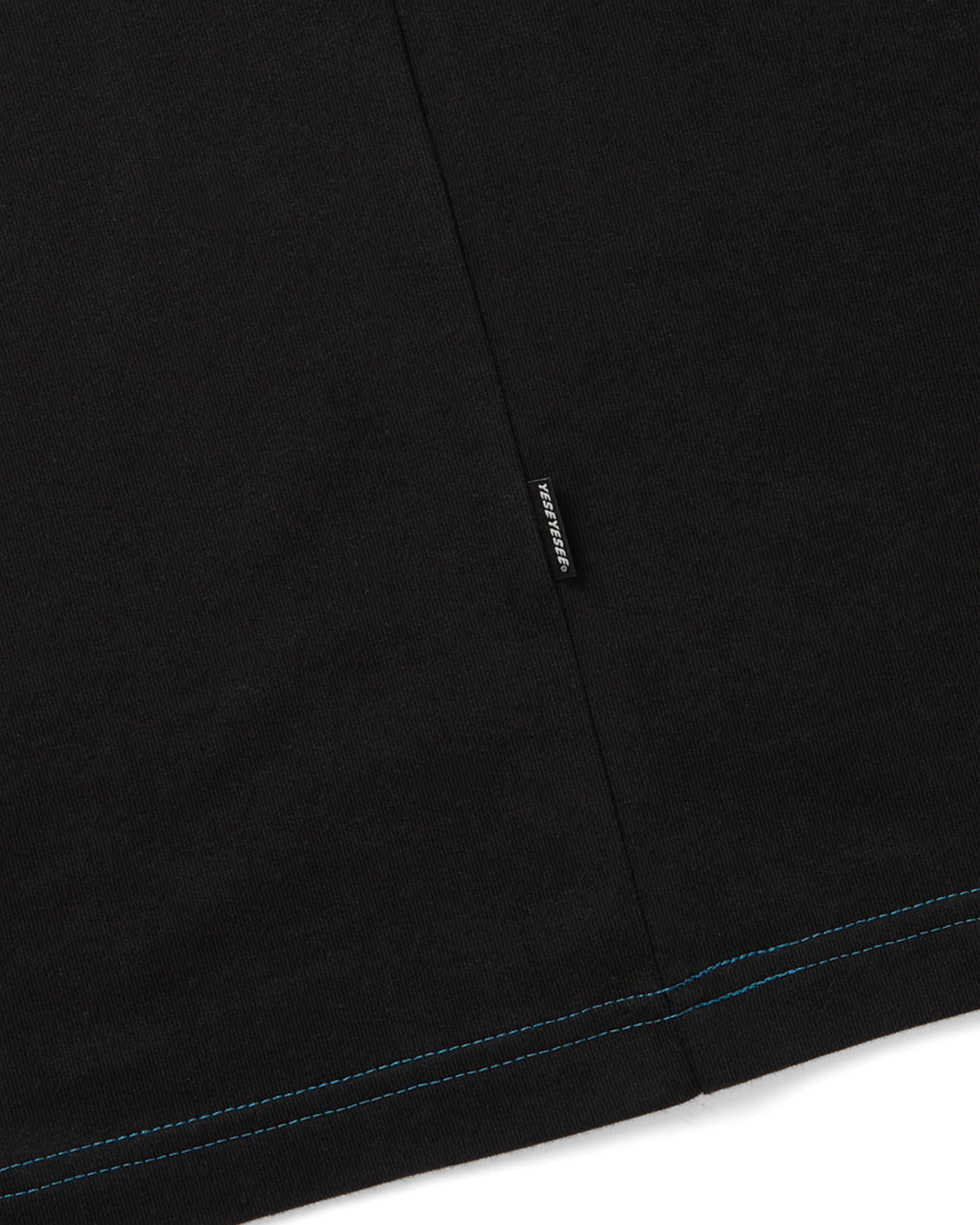 yeseyesee - Contrast Stitch Chain Logo Tee (Black) product image 5 | TRAB K-Fashion Australia