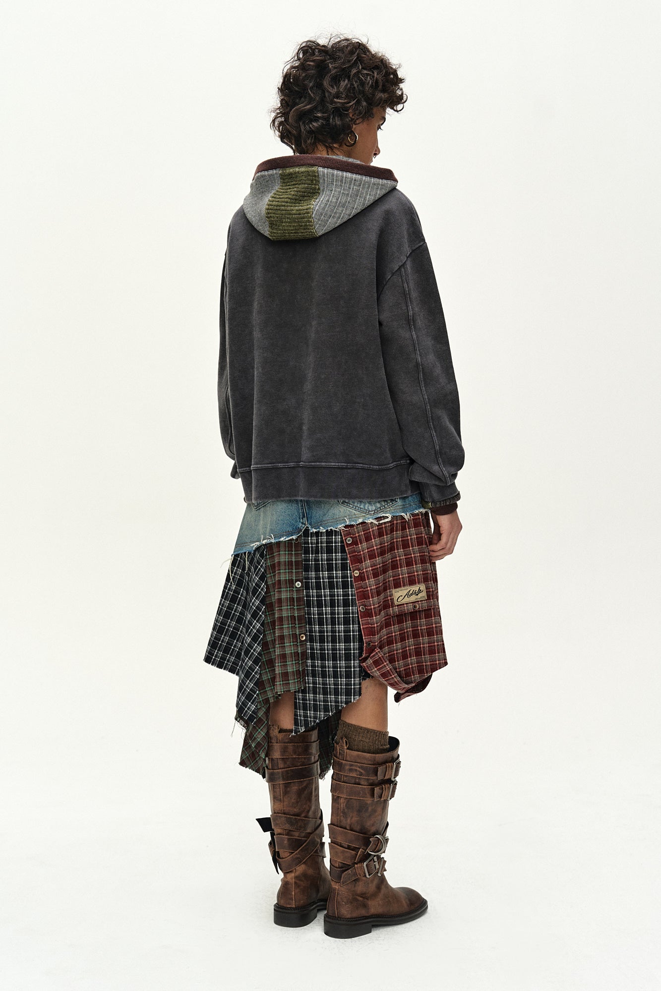 Andersson Bell - Denim Combination Shirt Patchwork Skirt (multi) (Multi) product image 3 | TRAB K-Fashion Australia