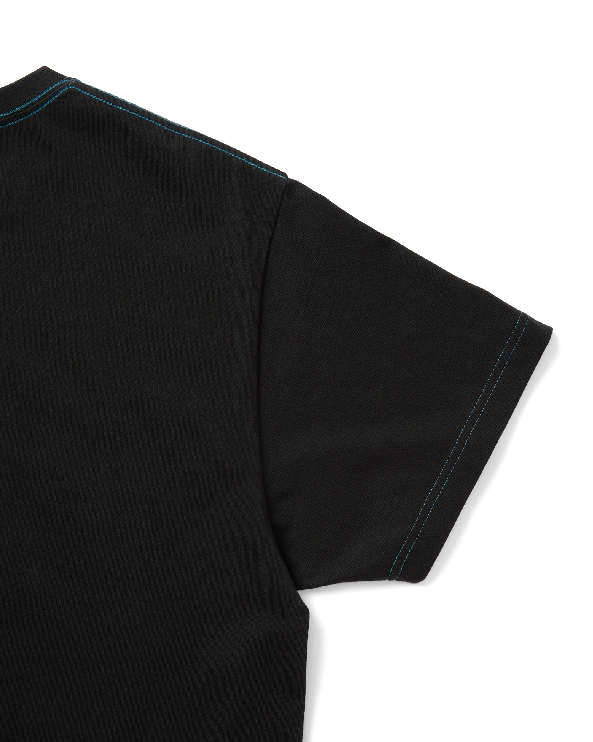 yeseyesee - Contrast Stitch Chain Logo Tee (Black) product image 6 | TRAB K-Fashion Australia