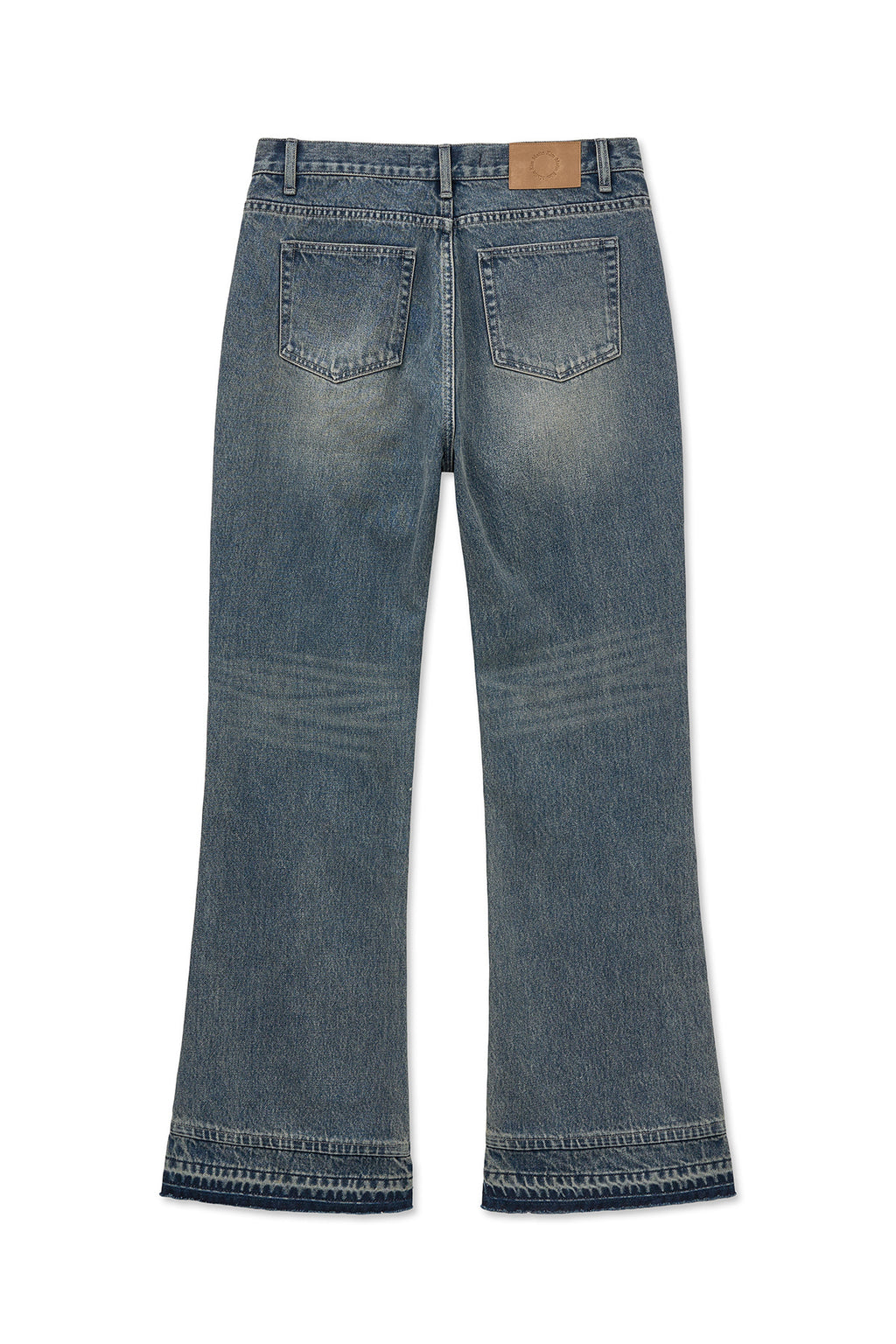 Matin Kim - Washed Flare Denim Pants (Light Blue) product image 2 | TRAB K-Fashion Australia