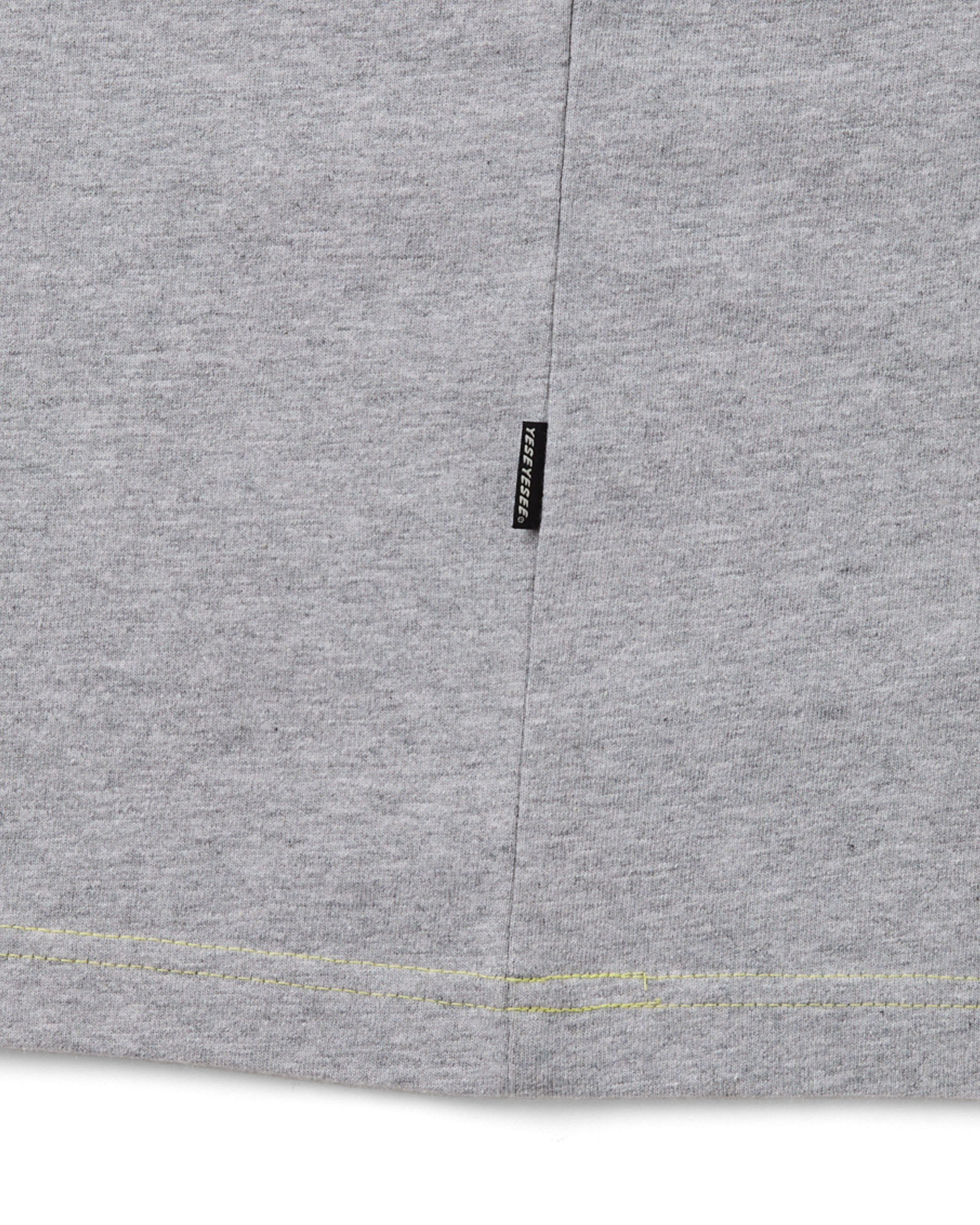 yeseyesee - Contrast Stitch Chain Logo Tee (Grey) product image 5 | TRAB K-Fashion Australia