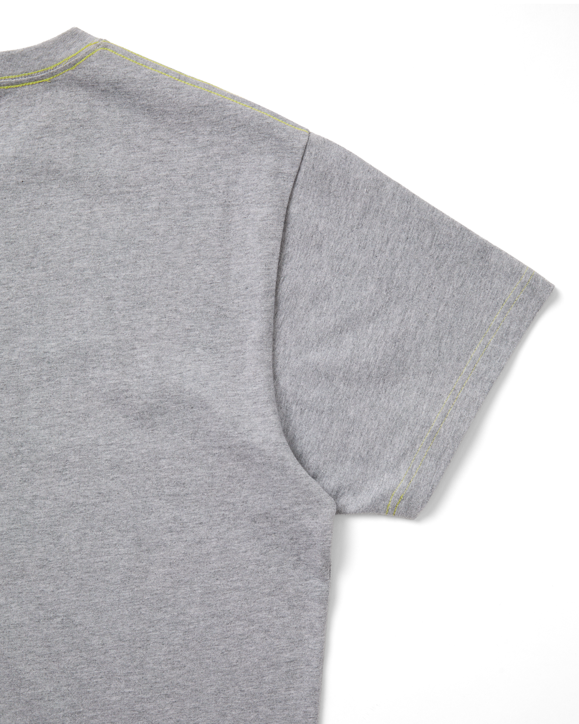 yeseyesee - Contrast Stitch Chain Logo Tee (Grey) product image 6 | TRAB K-Fashion Australia