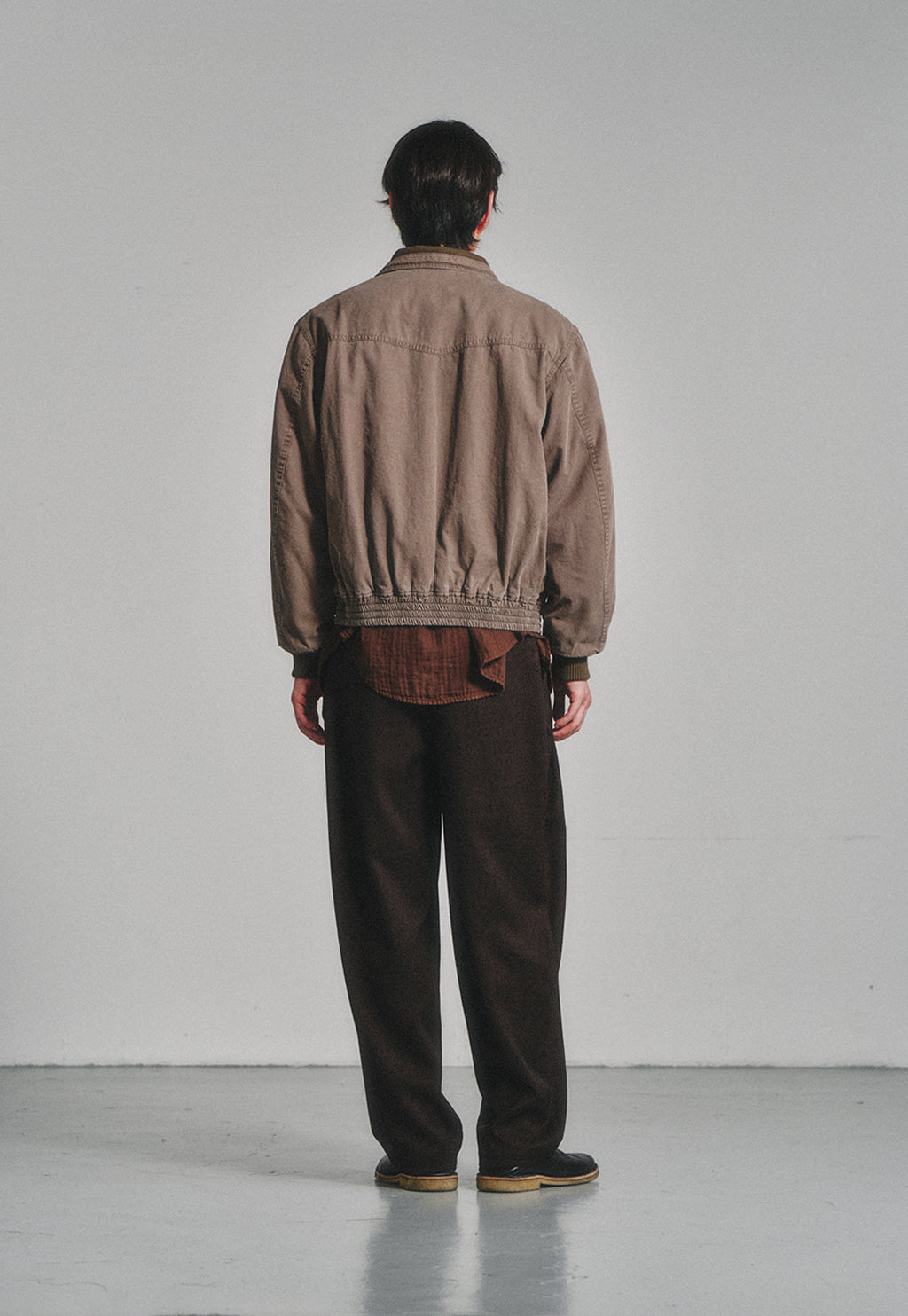 Art if acts - Sherpa Western Bomber Jacket (Moss Grey) product image 4 | TRAB K-Fashion Australia