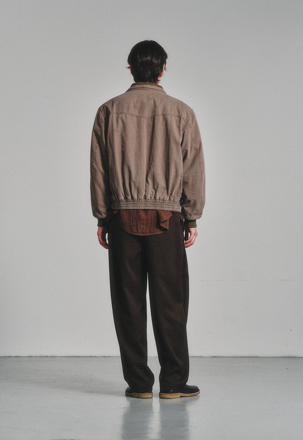 Art if acts - Sherpa Western Bomber Jacket (Moss Grey) product image 4 | TRAB K-Fashion Australia