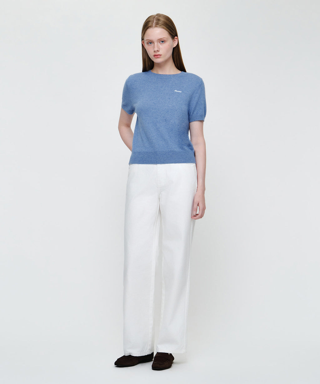 Marithe & Francois Girbaud - Small Classic Logo Round Neck Cardigan Set Up (Blue) product image 6 | TRAB K-Fashion Australia