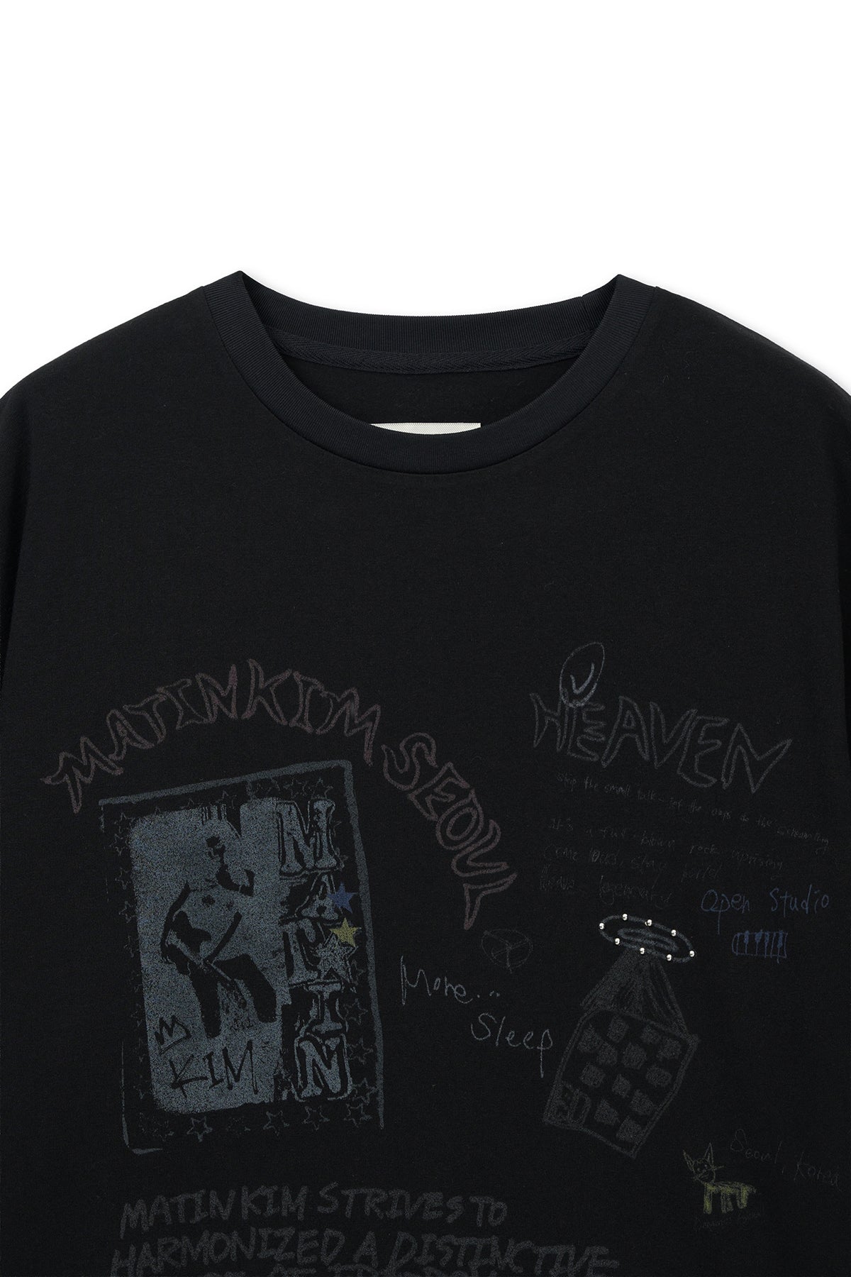 Matin Kim - Graffiti Artwork Top (Black) product image 3 | TRAB K-Fashion Australia