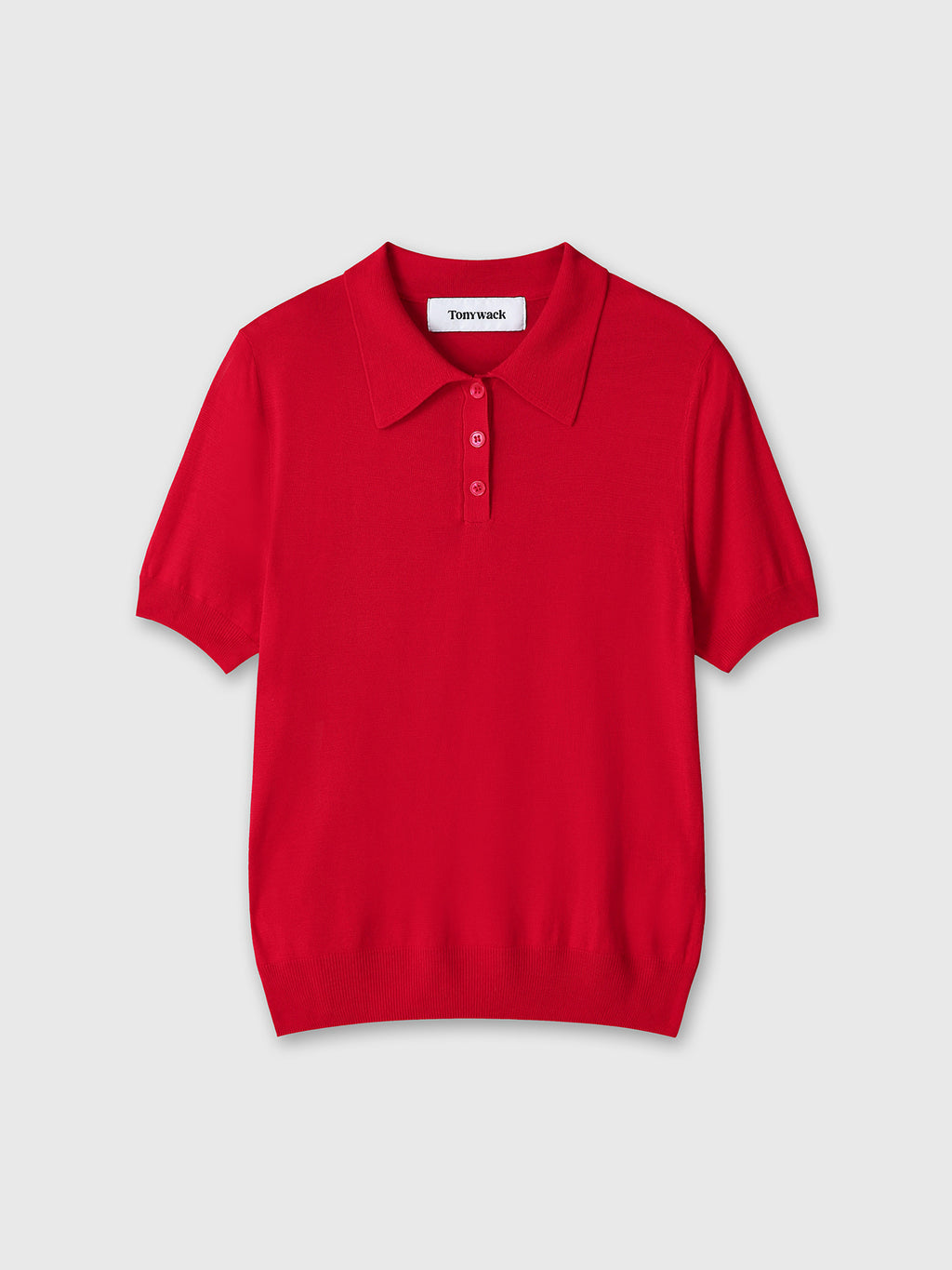 Tonywack - Silk Cotton Polo Shirt (Red) product image 8 | TRAB K-Fashion Australia