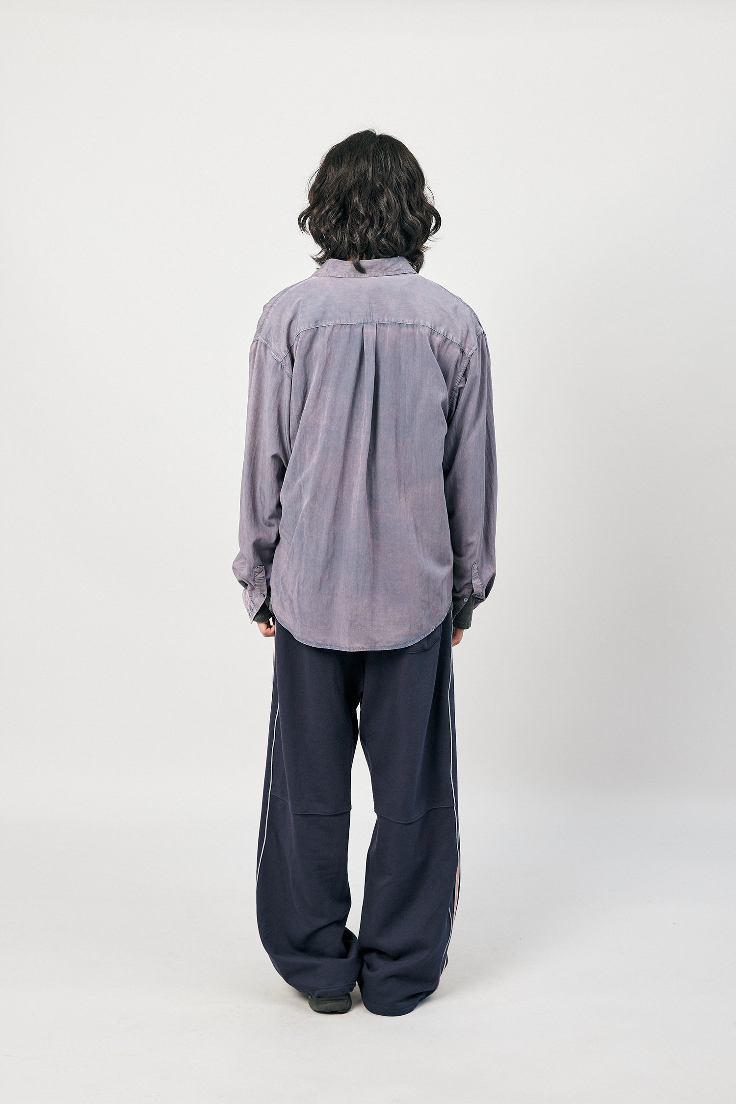 Hatchingroom - Wide Track Sweat Pants Washed (Navy) product image 5 | TRAB K-Fashion Australia