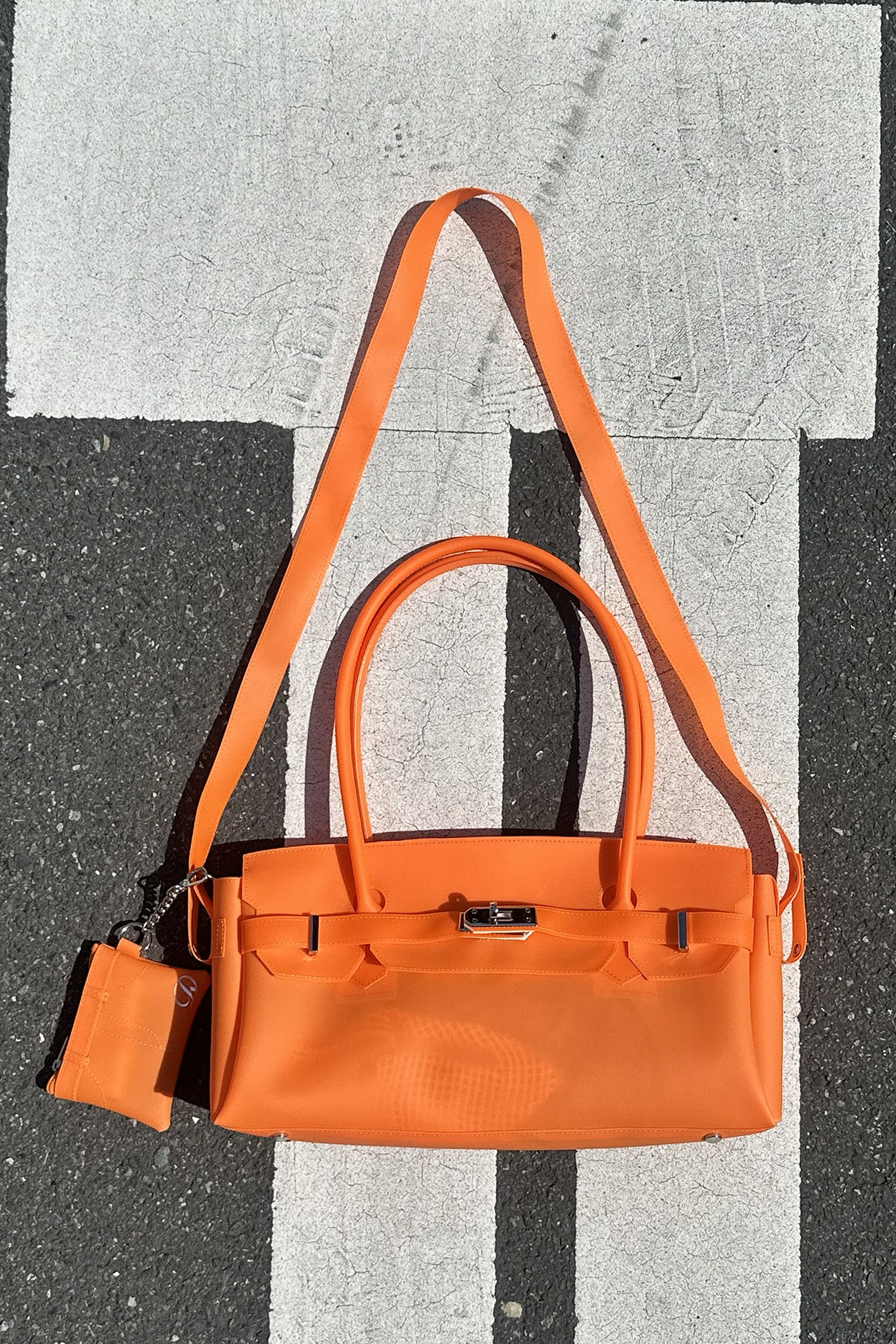 Deinet - [free Card Wallet] Jelly Two-Way Bag (Orange) product image 7 | TRAB K-Fashion Australia