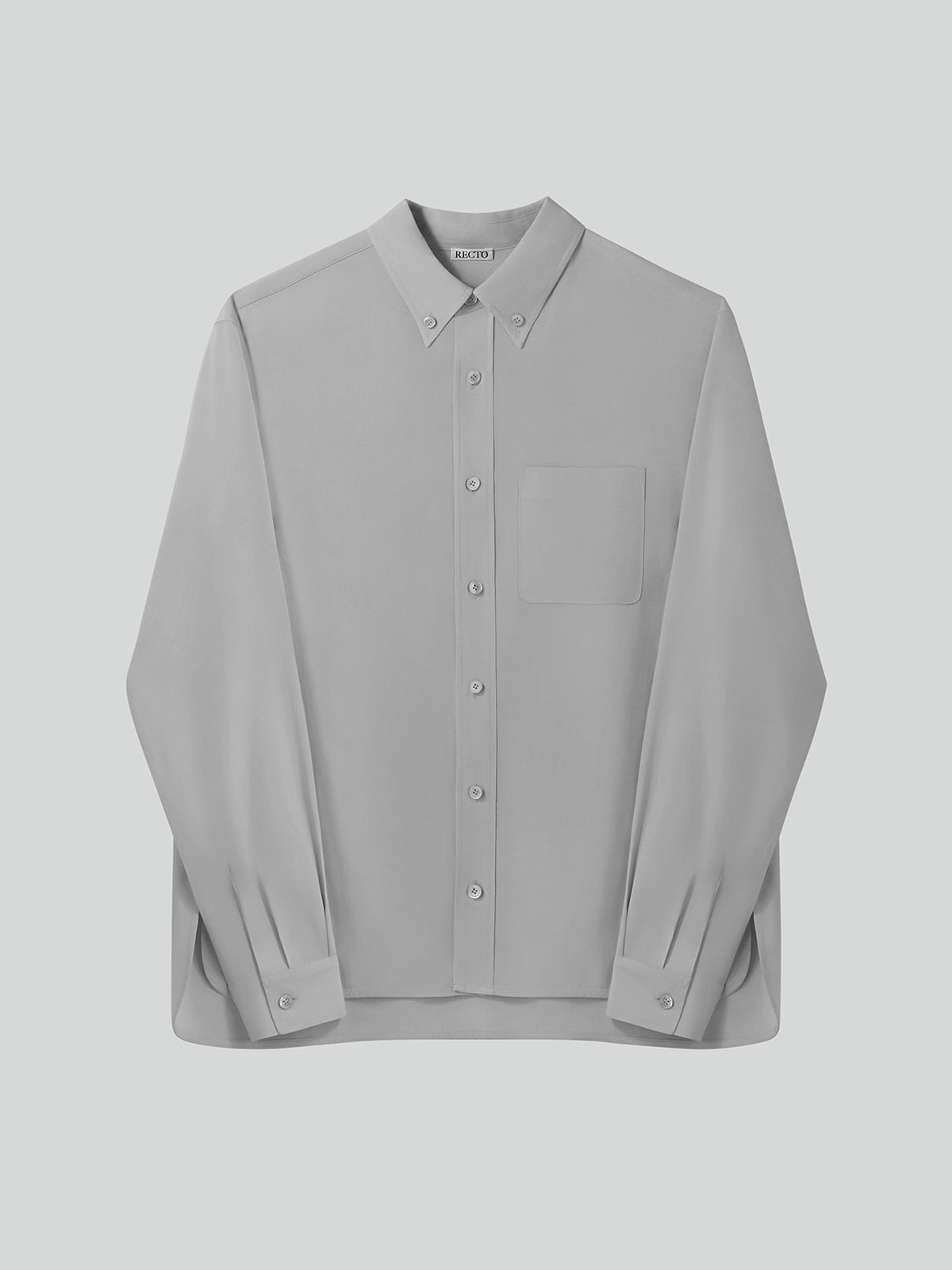 Recto - Wrinkled Fluid Shirt (Light Taupe) product image 5 | TRAB K-Fashion Australia