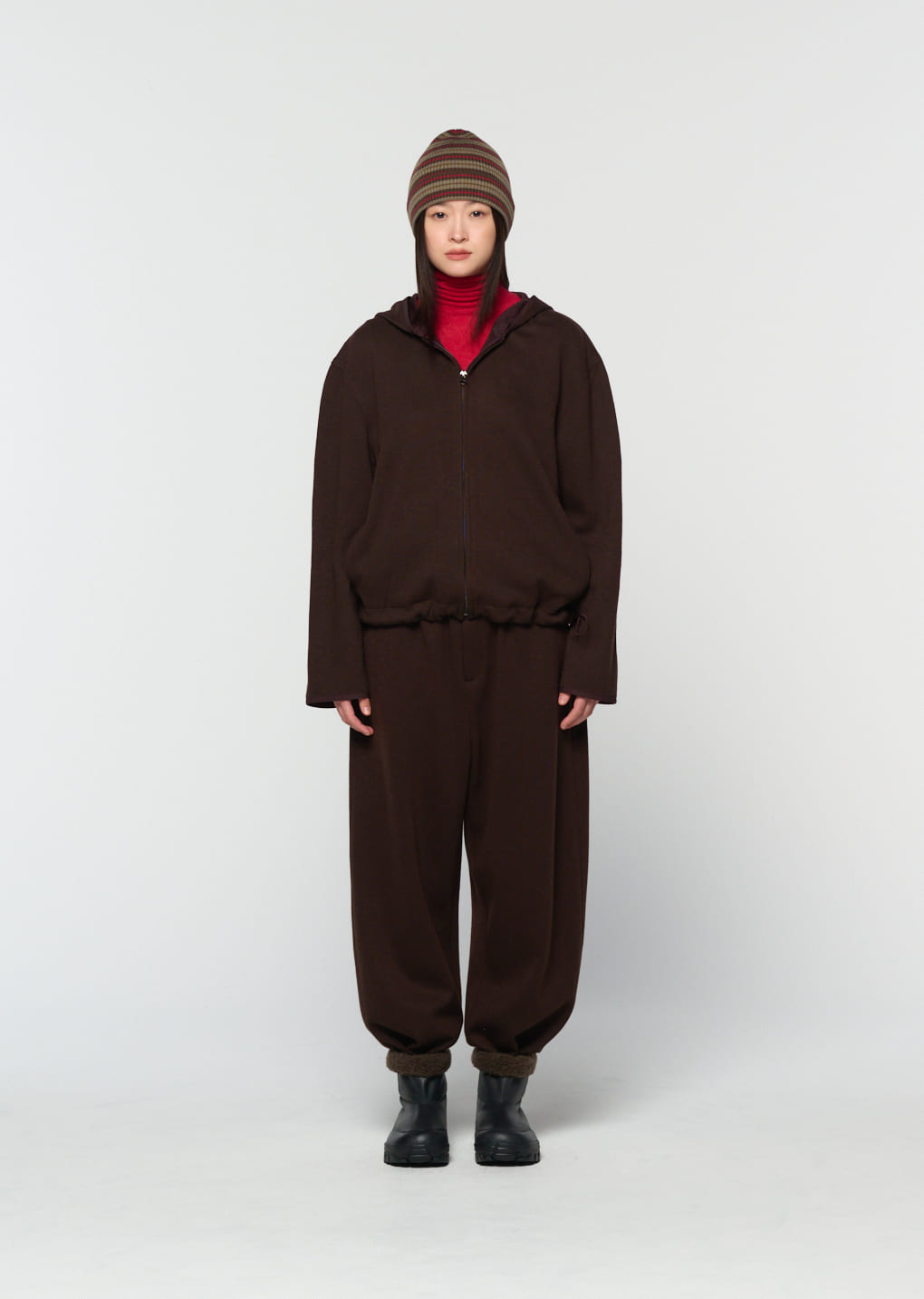 Amomento - easy wool jumper (Brown) product image 2 | TRAB K-Fashion Australia