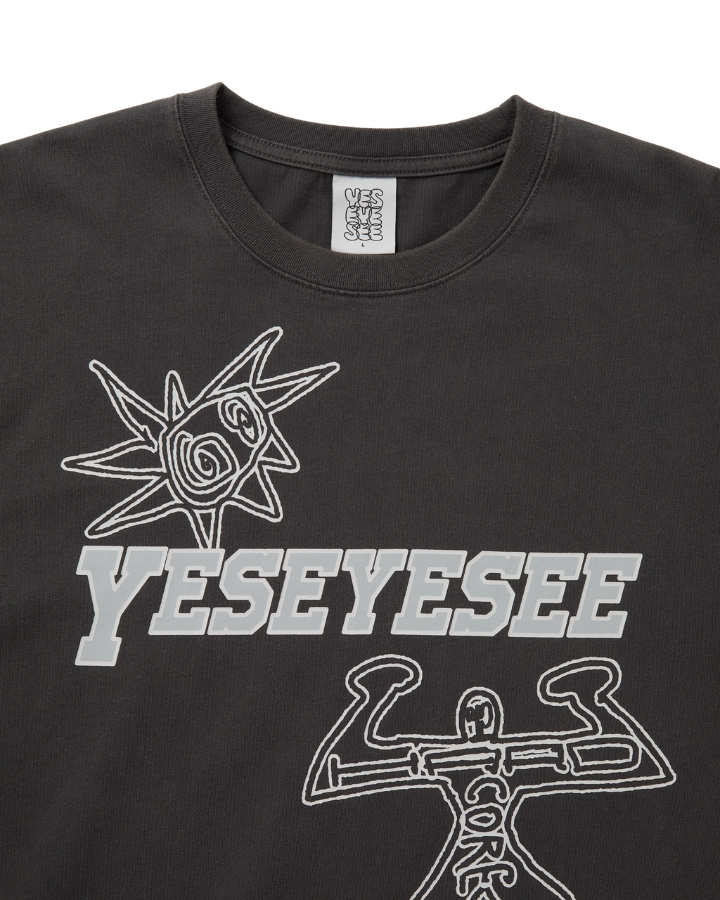 yeseyesee - Hardcore Tee (Charcoal) product image 3 | TRAB K-Fashion Australia