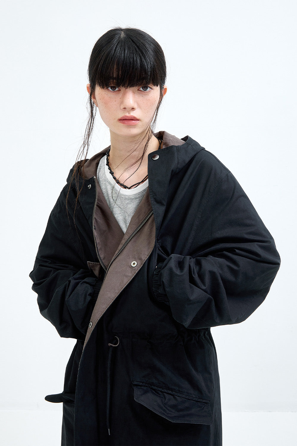 Hatchingroom - Reversible Parka (Black/Mud Brown) product image 17 | TRAB K-Fashion Australia