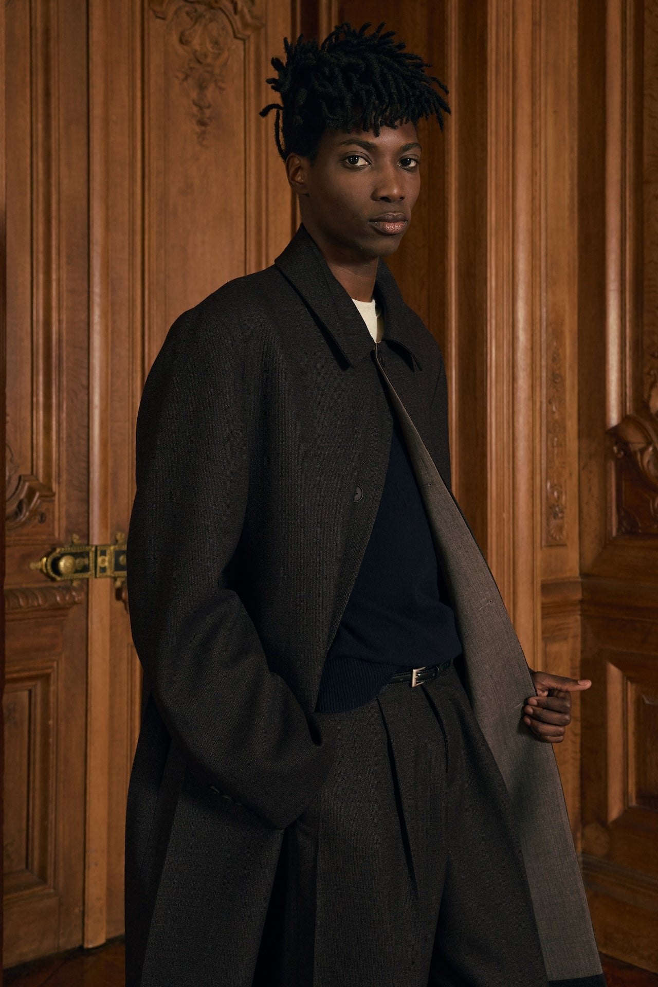 STU - Crease Mac Coat (Brown) product image 9 | TRAB K-Fashion Australia