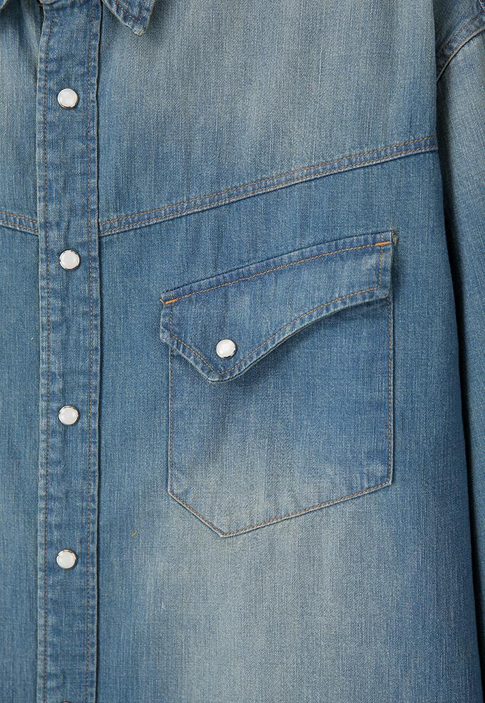 Art if acts - Western Denim Shirt_Japanese Fabric (Vintage Indigo) product image 11 | TRAB K-Fashion Australia