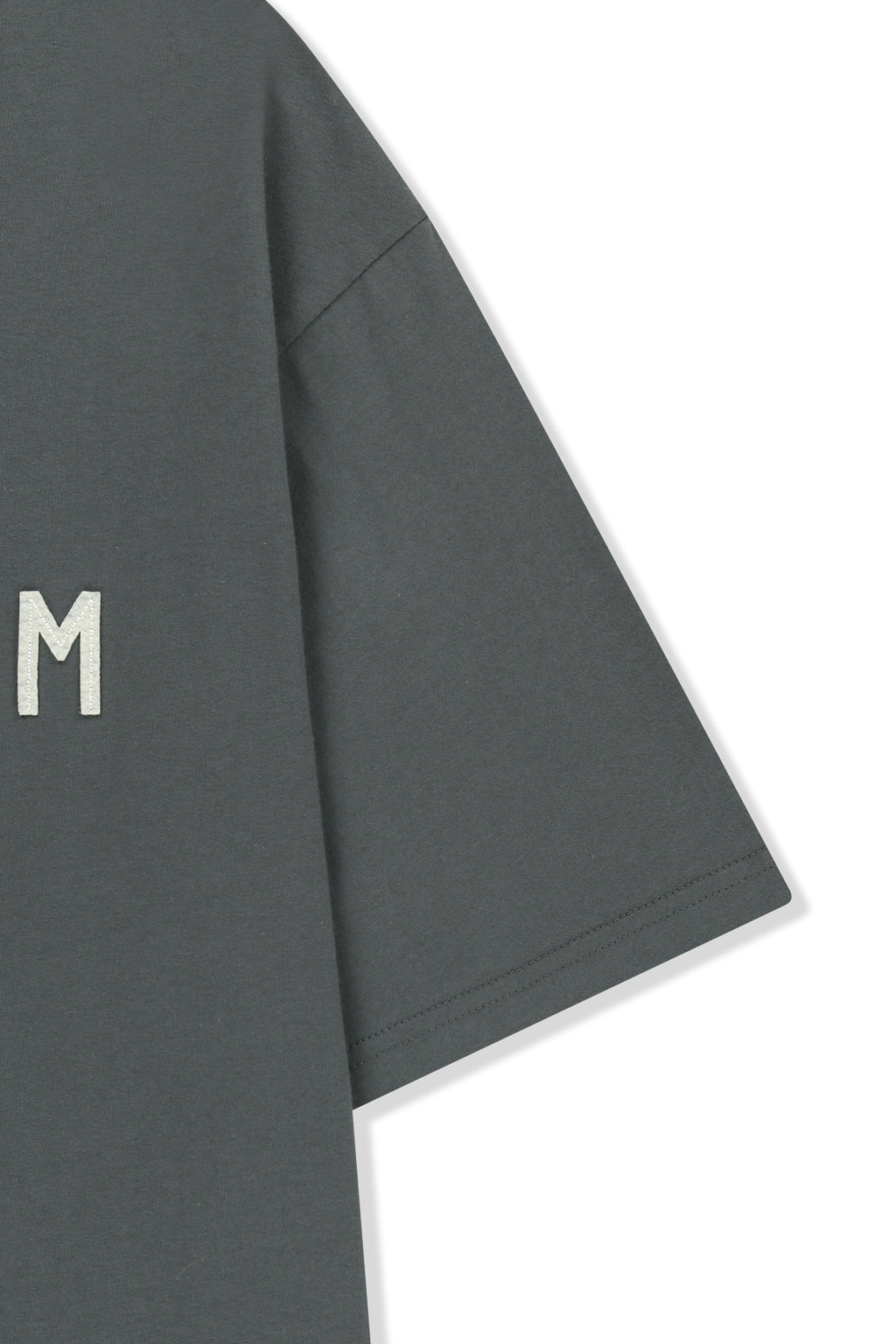 Matin Kim - Applique Felt Logo Top (Charcoal) product image 4 | TRAB K-Fashion Australia