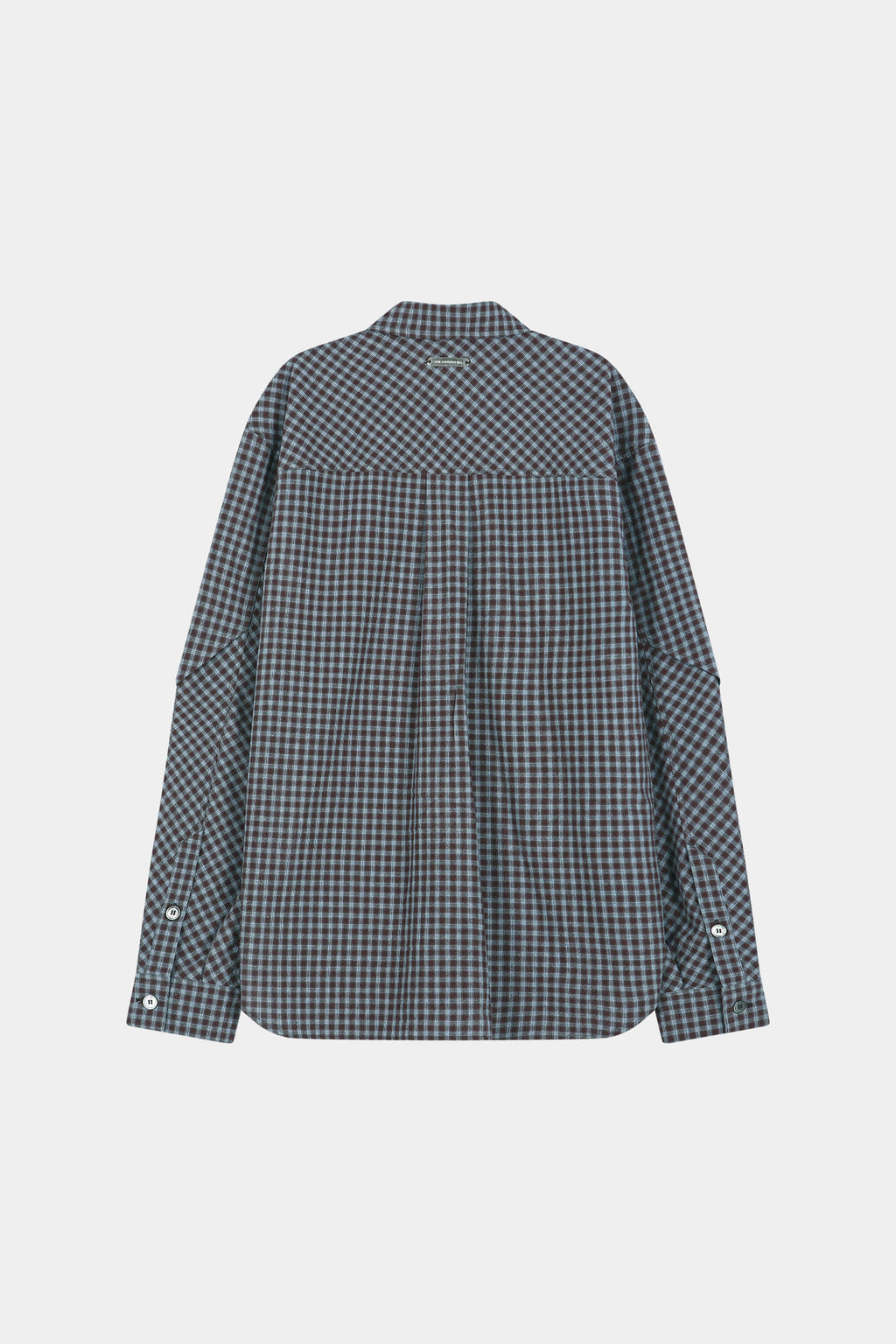 Andersson Bell - Maey Check Layered Shirt (brown/blue) (Brown/Blue) product image 7 | TRAB K-Fashion Australia