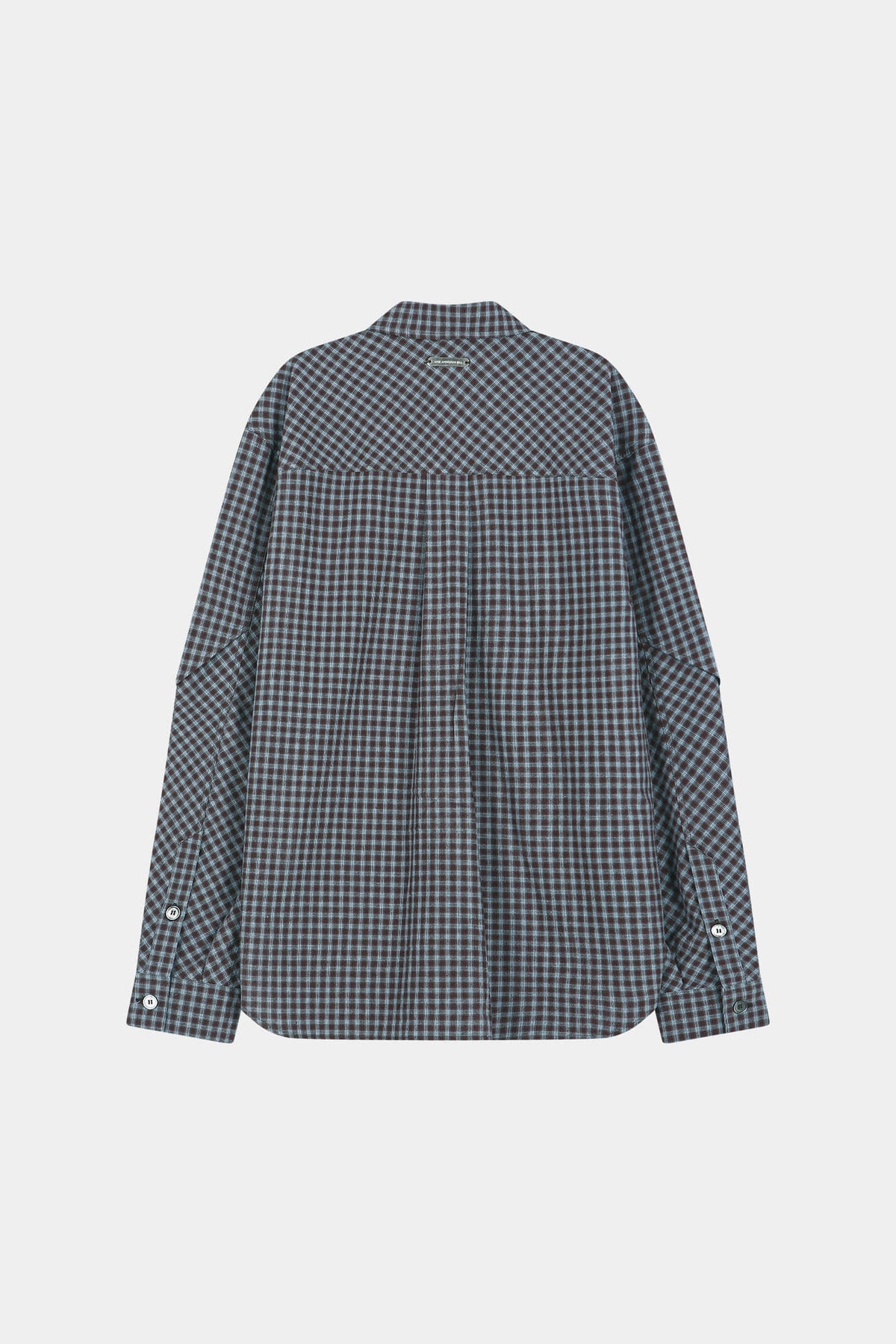 Andersson Bell - Maey Check Layered Shirt (Brown/Blue) product image 7 | TRAB K-Fashion Australia