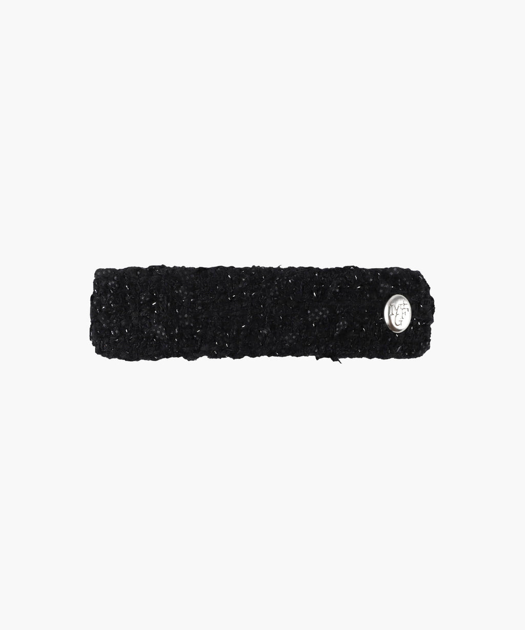 Marithe & Francois Girbaud - Tweed Hair Pin (Black) product image 1 | TRAB K-Fashion Australia