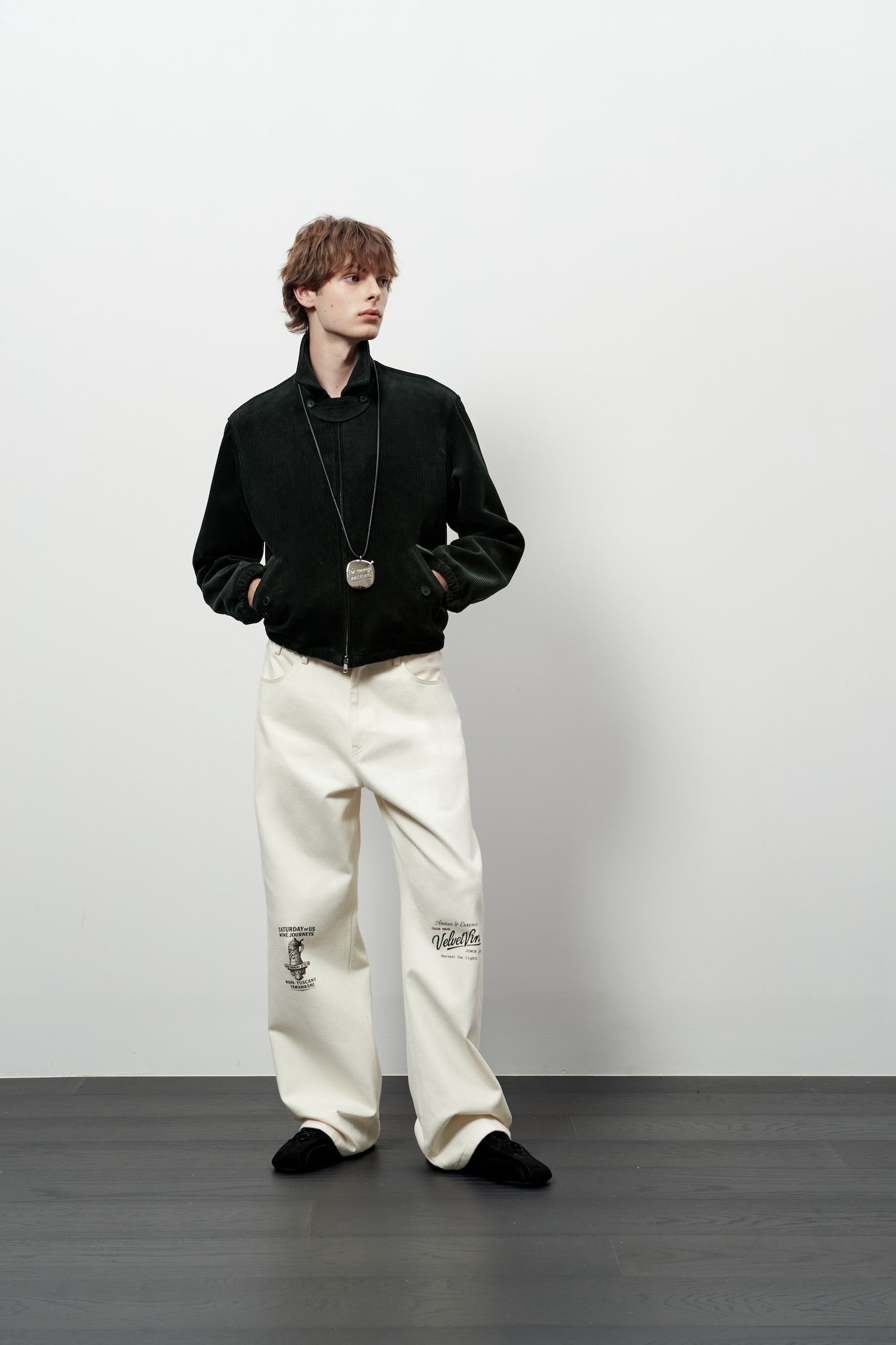 STU - Strap Corduroy Jacket (Black) product image 6 | TRAB K-Fashion Australia