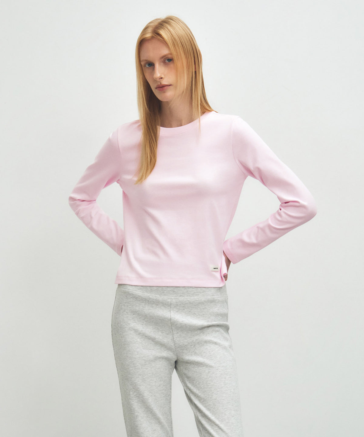 Marithe & Francois Girbaud - Basic Long Sleeve (Light Pink) product image 1 | TRAB K-Fashion Australia