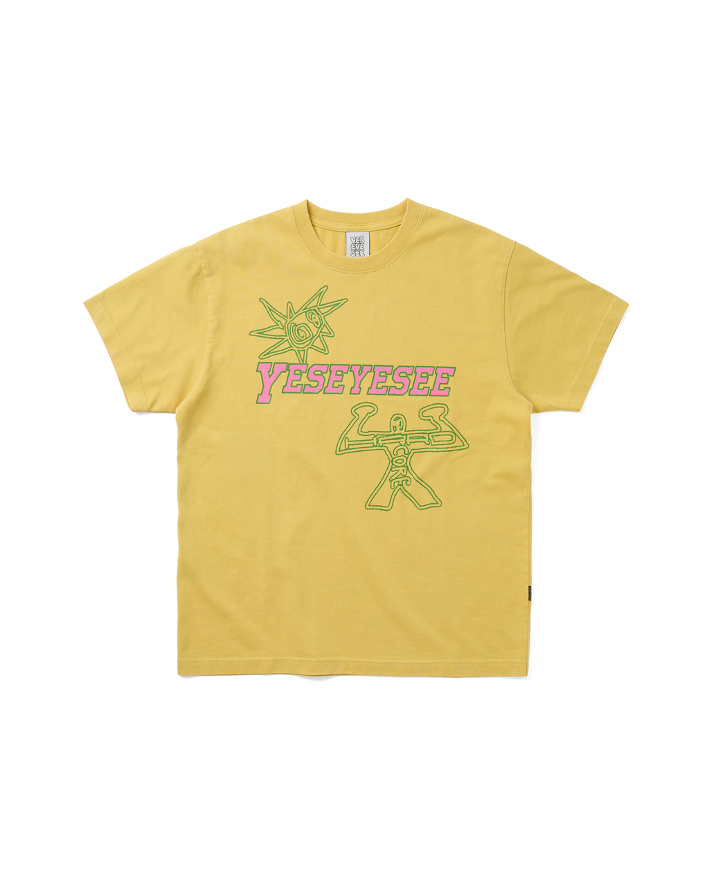 yeseyesee - Hardcore Tee (Yellow) product image 1 | TRAB K-Fashion Australia