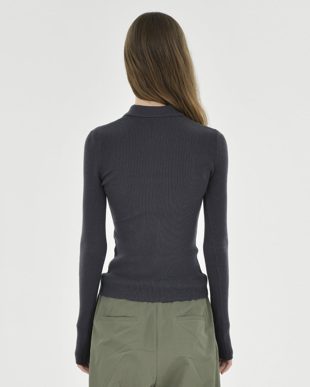 Brownyard - Collar Cardigan (Charcoal) product image 2 | TRAB K-Fashion Australia