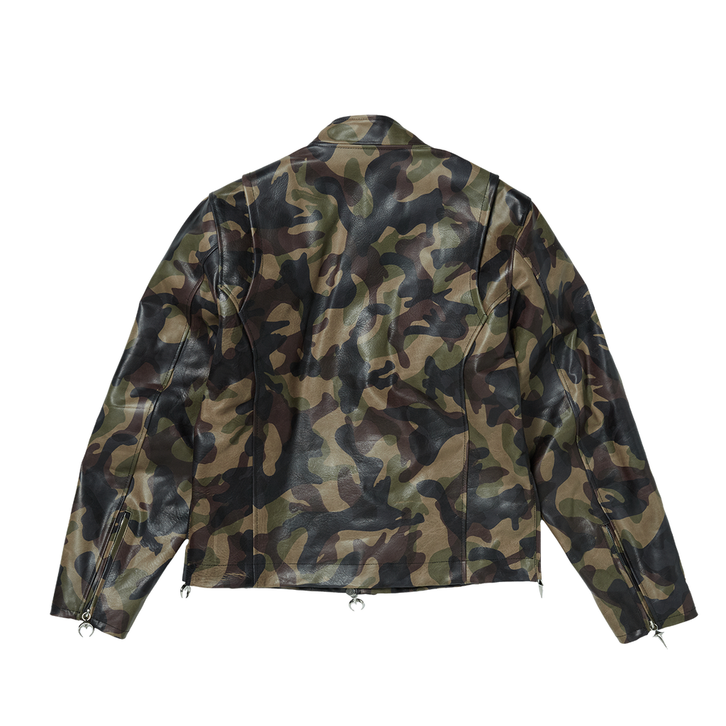Thug Club - Leather Jacket (Camo) product image 2 | TRAB K-Fashion Australia