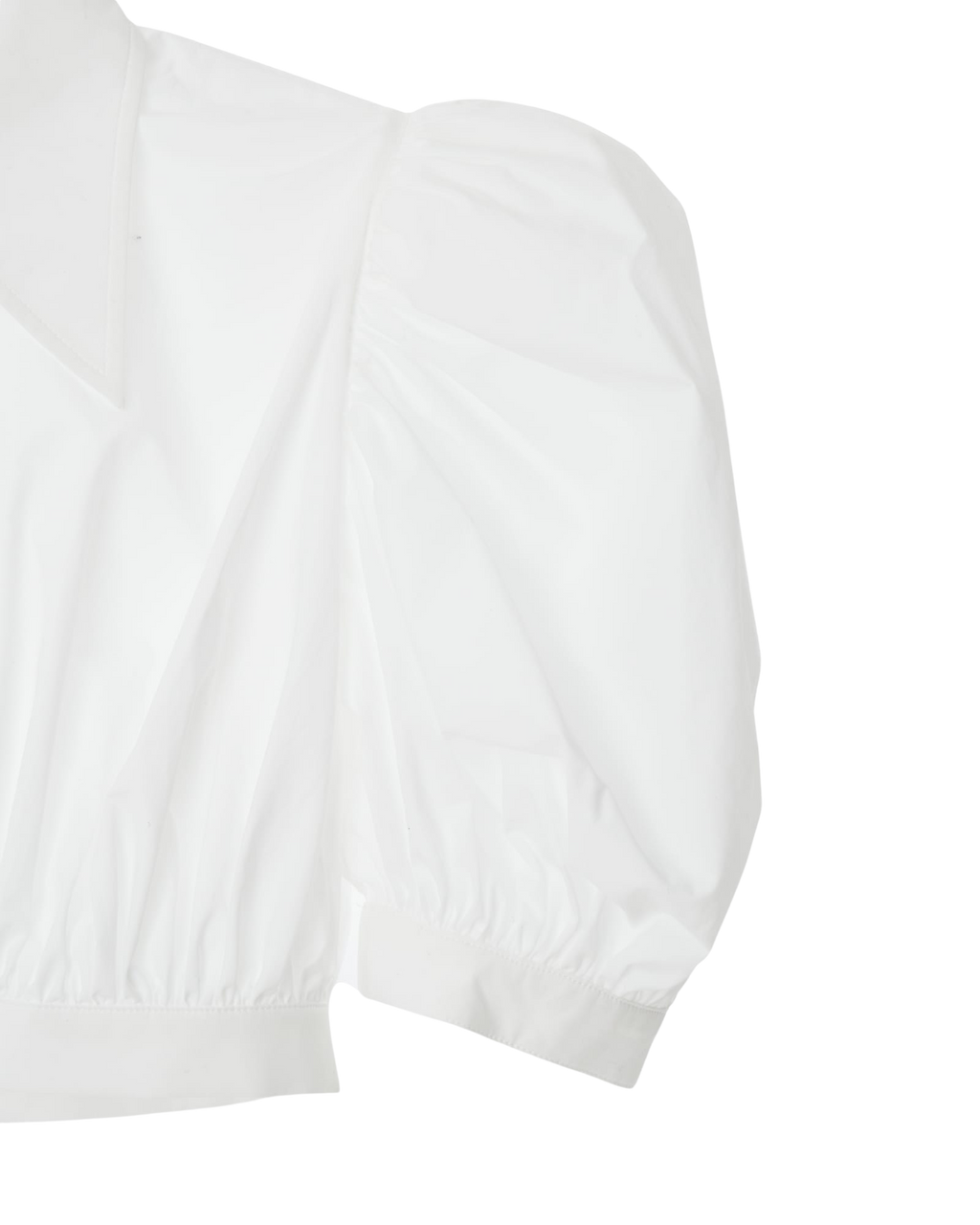 Kimhe Kim - Puff Short Sleeve Cropped Cotton Blouse (White) product image 6 | TRAB K-Fashion Australia