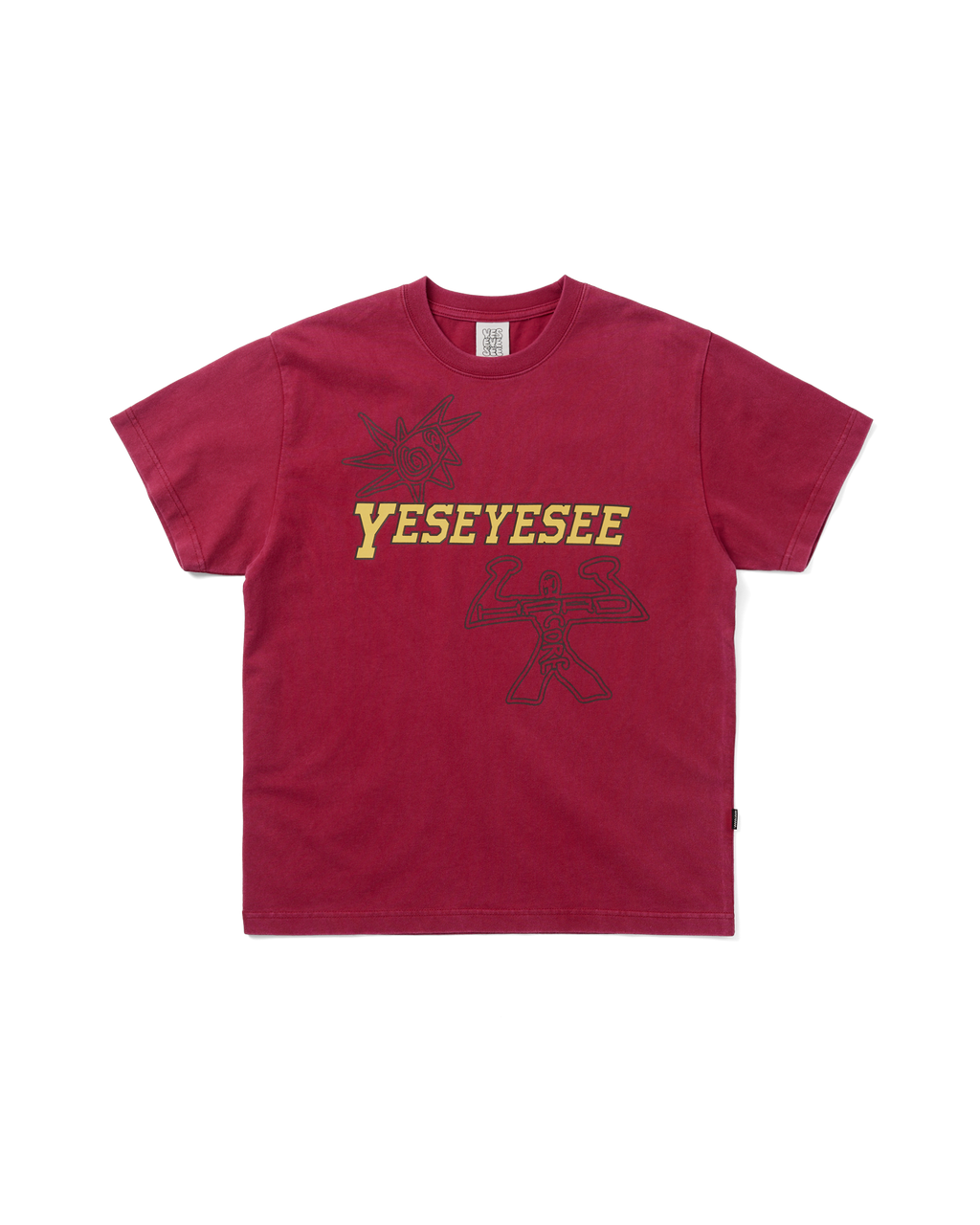 yeseyesee - Hardcore Tee (Red) product image 1 | TRAB K-Fashion Australia