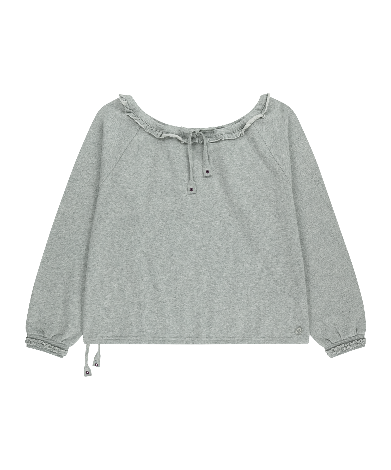 Coyseio - Drawstring Long Sleeve (Melange Grey) product image 1 | TRAB K-Fashion Australia