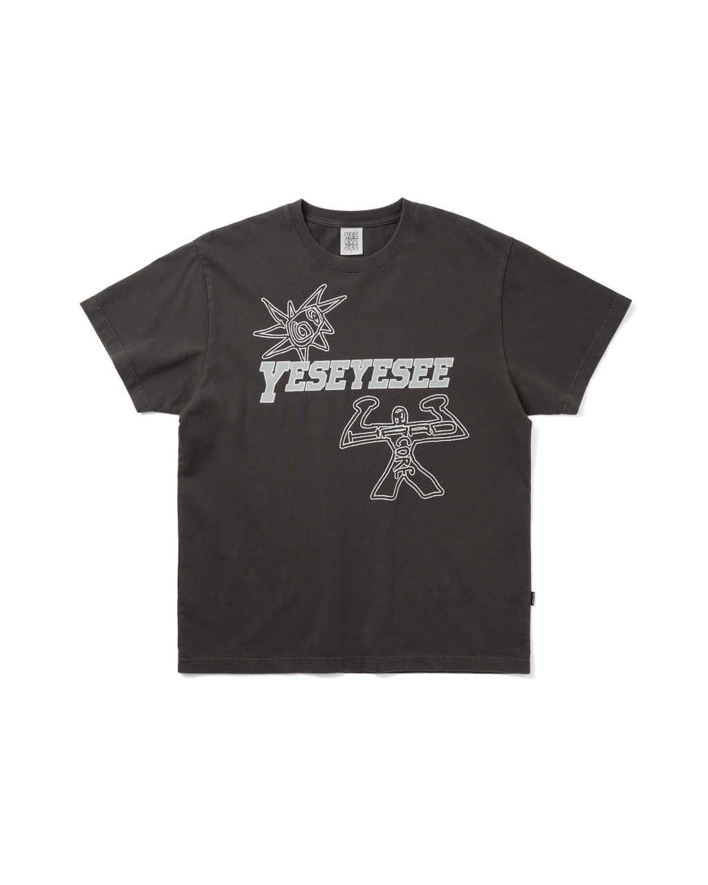 yeseyesee - Hardcore Tee (Charcoal) product image 1 | TRAB K-Fashion Australia
