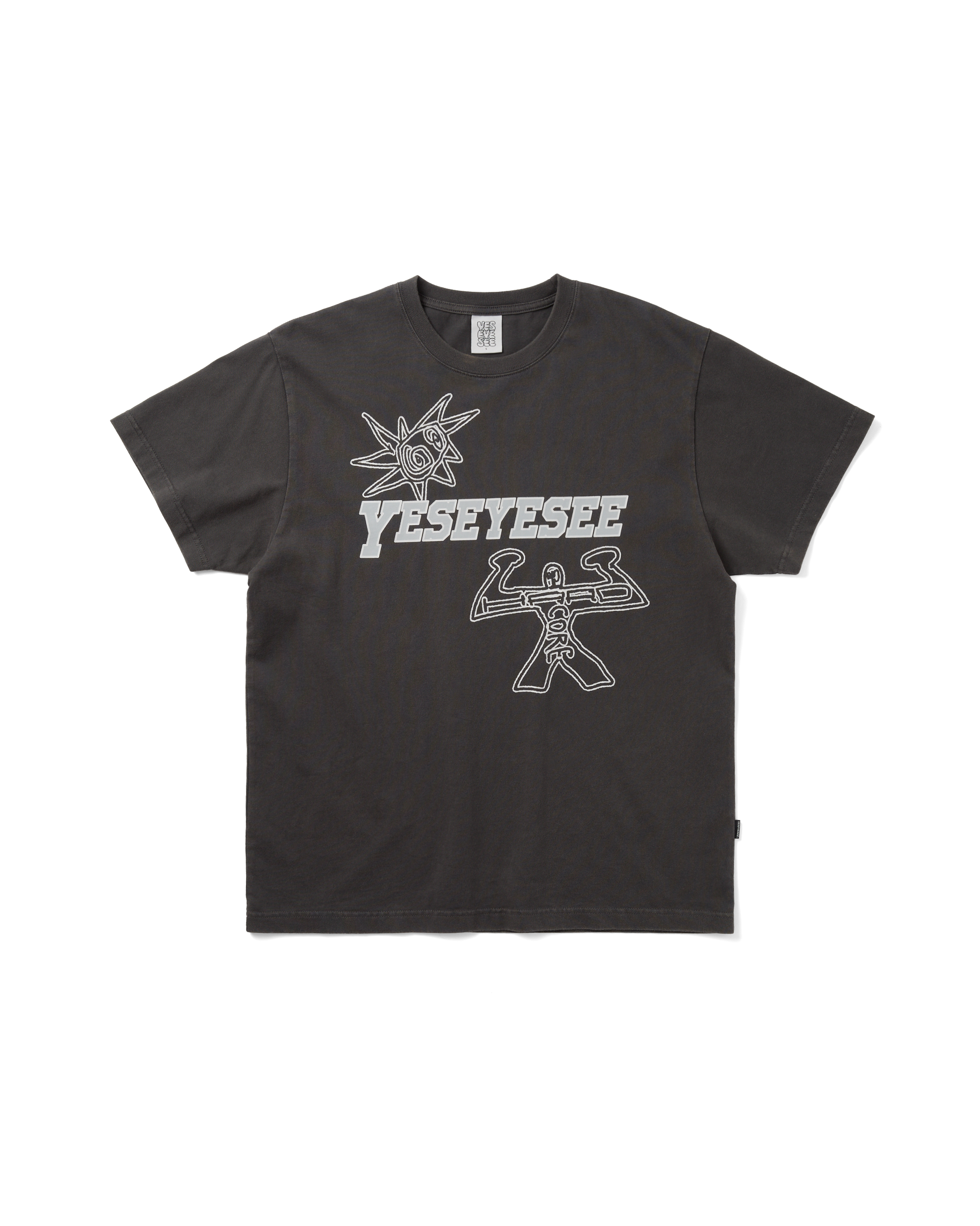 yeseyesee - Hardcore Tee (Charcoal) product image 1 | TRAB K-Fashion Australia