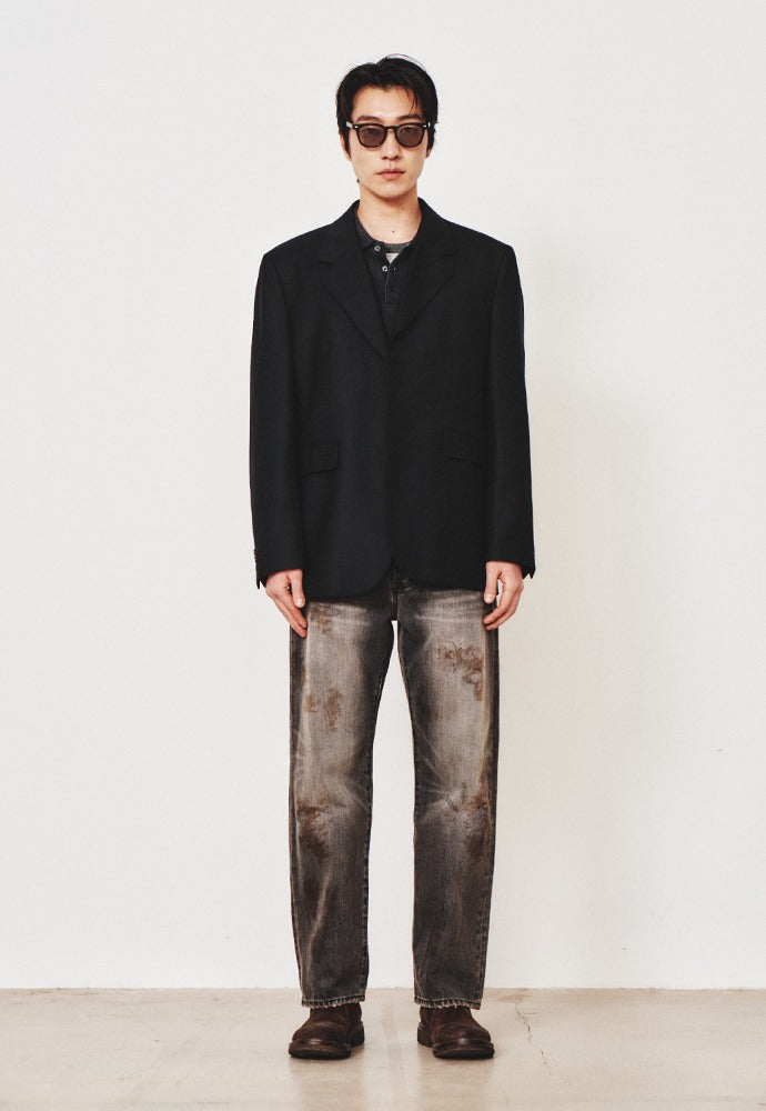 Art if acts - 2 Button Wool Blazer (Black) product image 1 | TRAB K-Fashion Australia