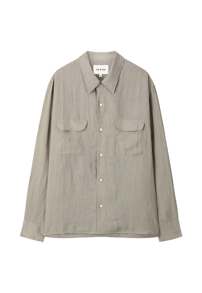 Art if acts - Linen Two Pocket Shirt (Cliff) product image 7 | TRAB K-Fashion Australia