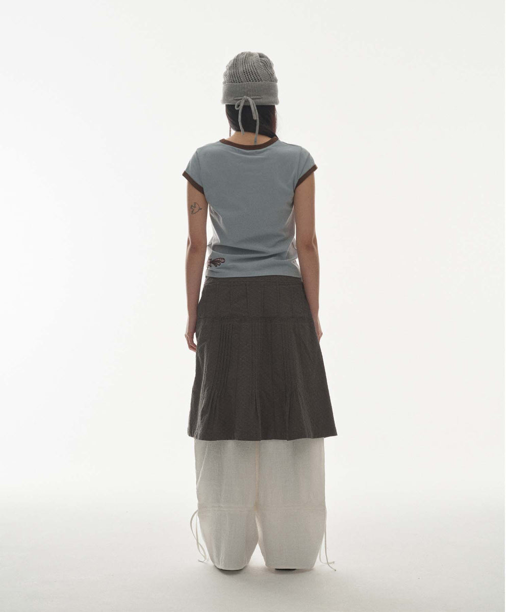 Coyseio - Coy Visor Crochet Beanie (Melange Grey) product image 7 | TRAB K-Fashion Australia