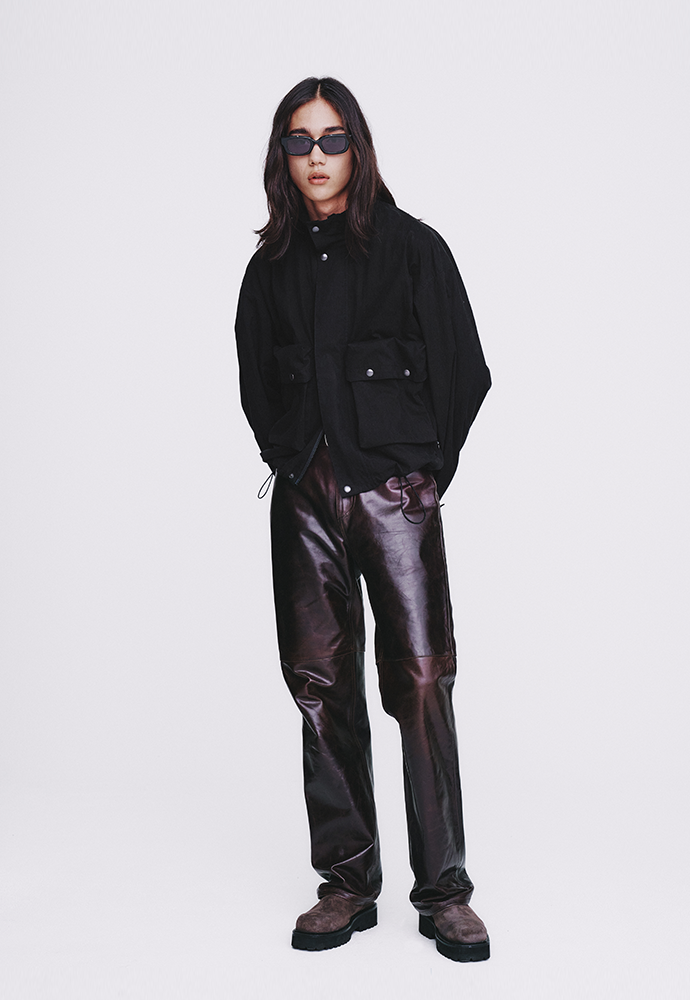 Tonywack - Washed C/P Utility Pocket Zip Jacket (Matt Black) product image 5 | TRAB K-Fashion Australia