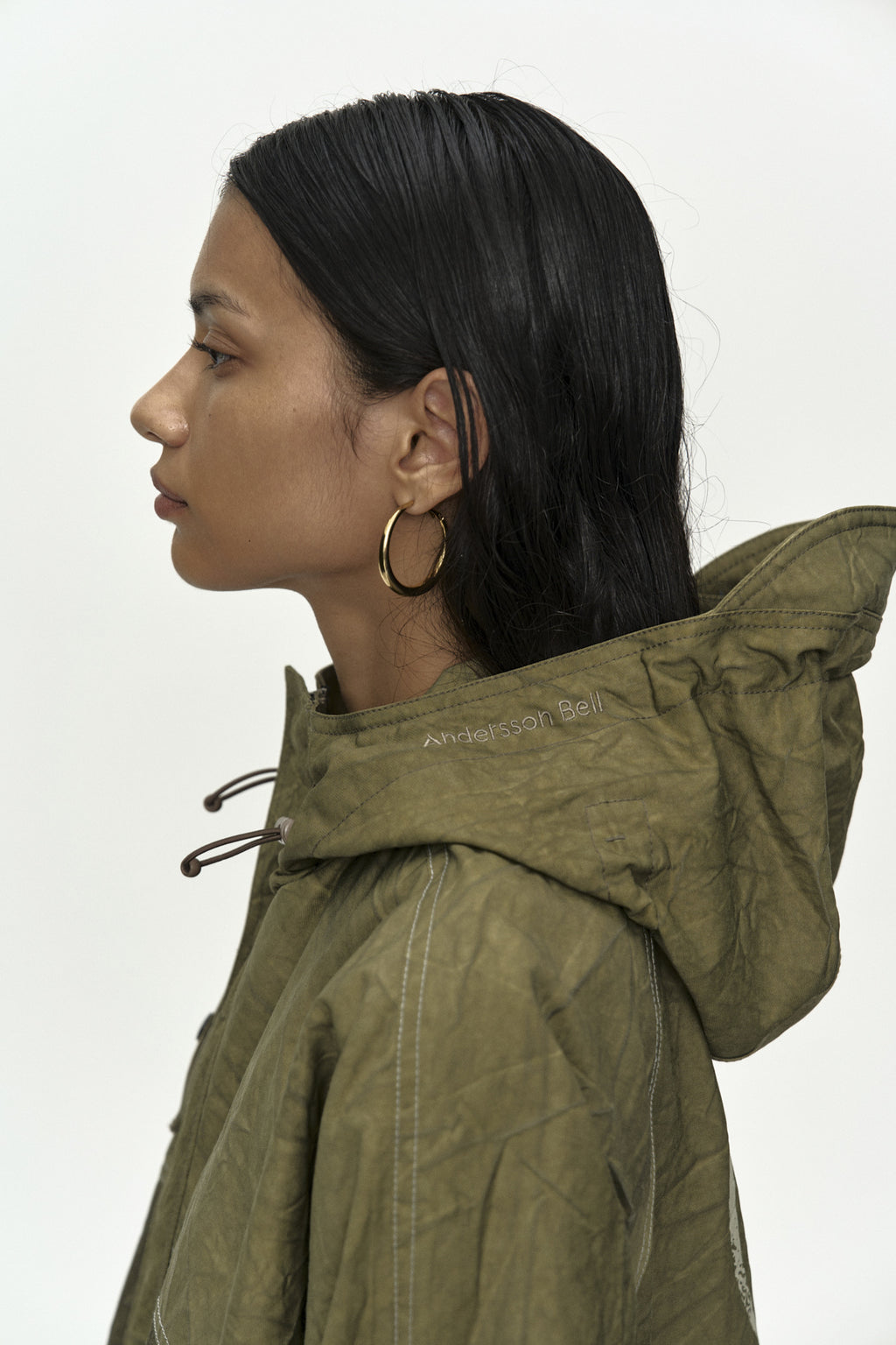 Andersson Bell - Unisex Tie-Dyed Beach Shell Jacket (Beige) product image 7 | TRAB K-Fashion Australia