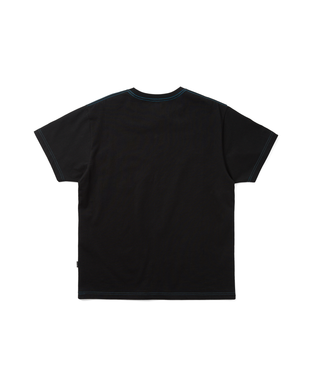 yeseyesee - Contrast Stitch Chain Logo Tee (Black) product image 2 | TRAB K-Fashion Australia