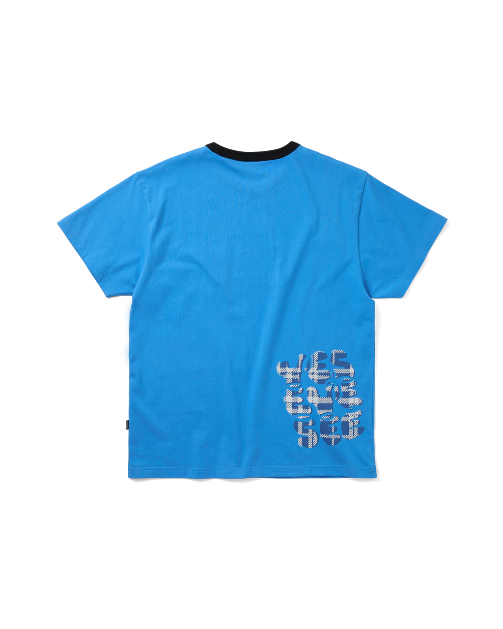 yeseyesee - Plaid C-Logo Tee (Sky Blue) product image 1 | TRAB K-Fashion Australia