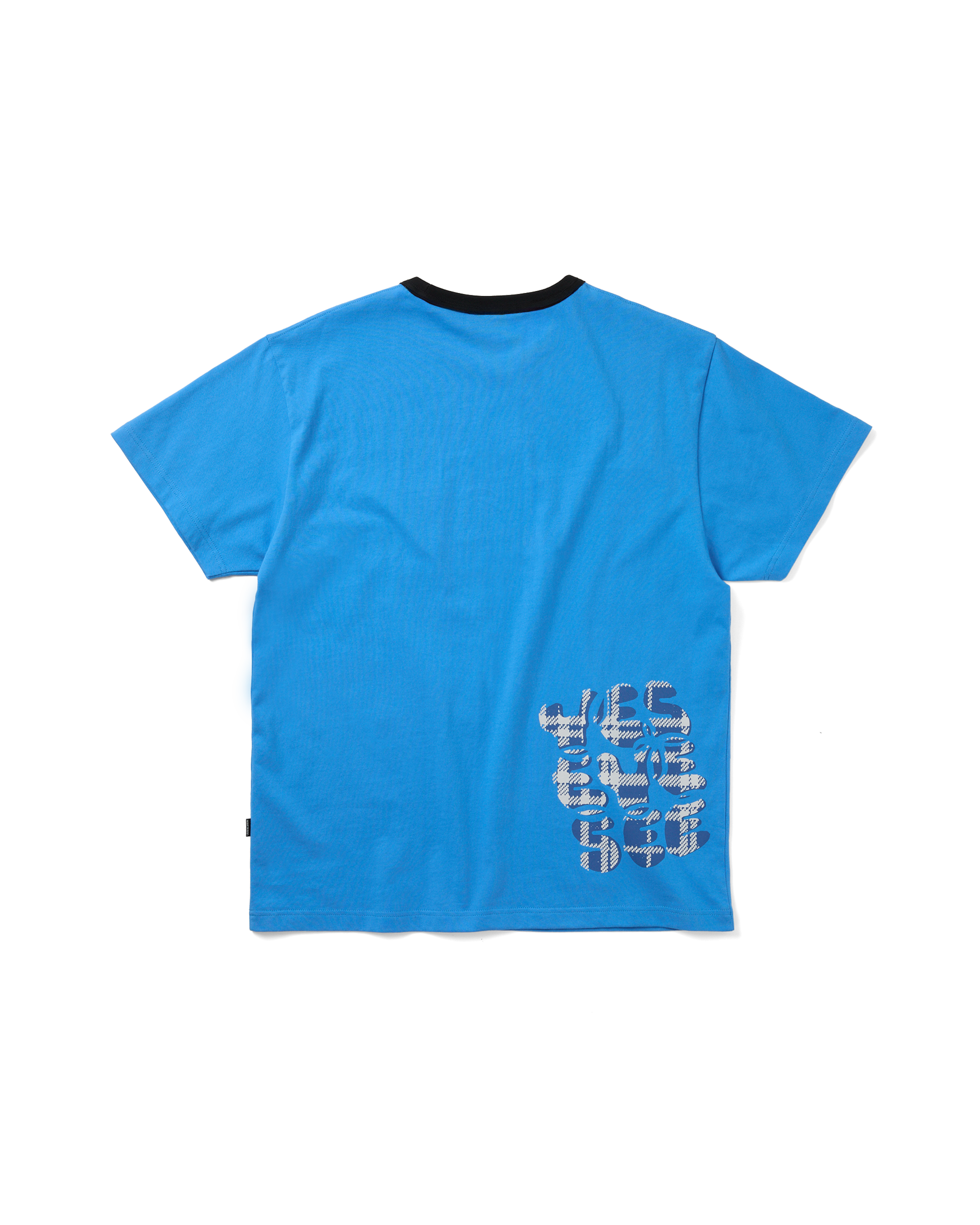 yeseyesee - Plaid C-Logo Tee (Sky Blue) product image 1 | TRAB K-Fashion Australia