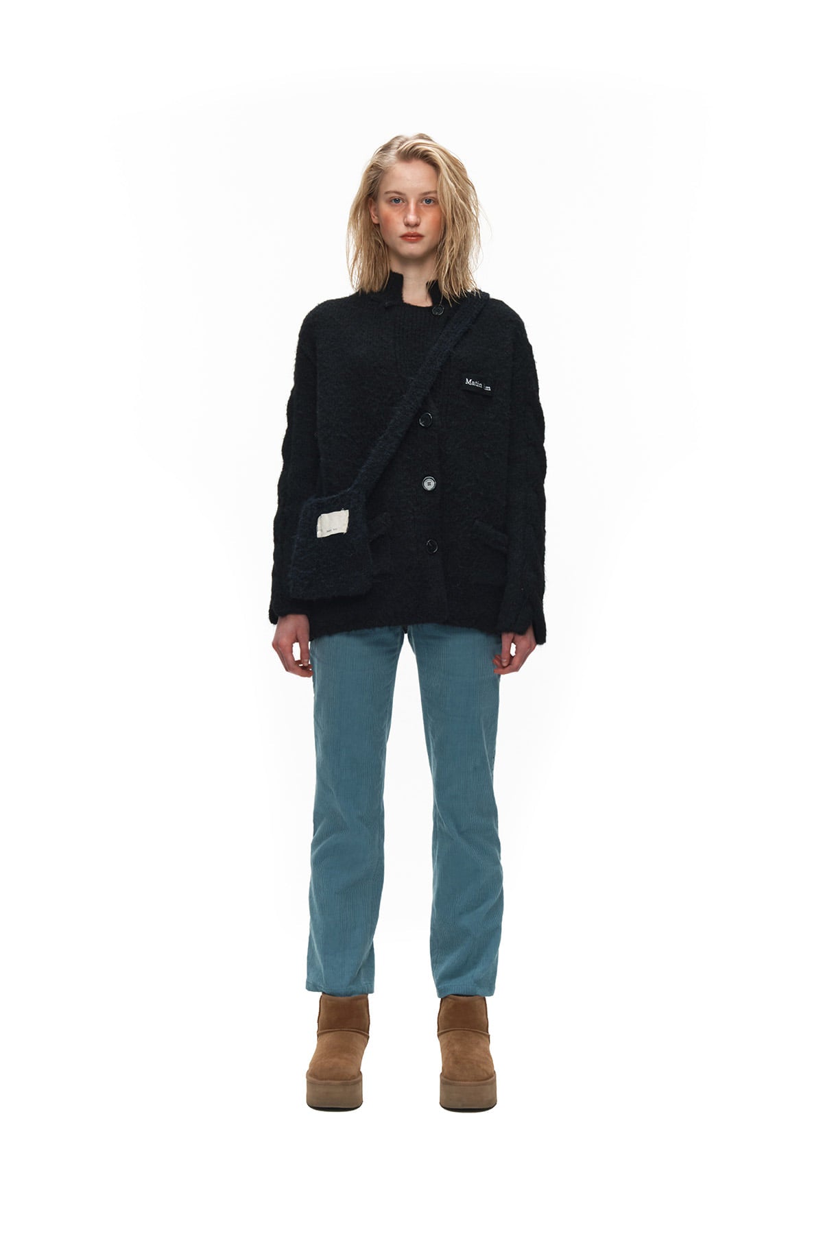 Matin Kim - Corduroy Boots Cut Trouser (Sky) product image 5 | TRAB K-Fashion Australia